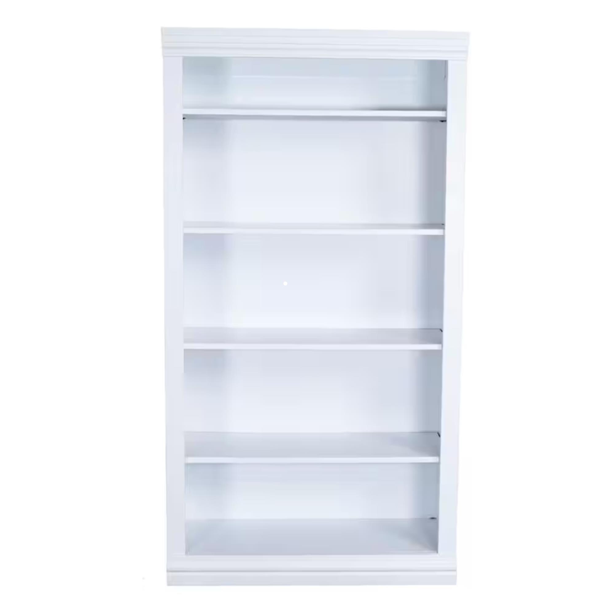 CalBaja Furniture DZ 60" Bookcase in White NFM