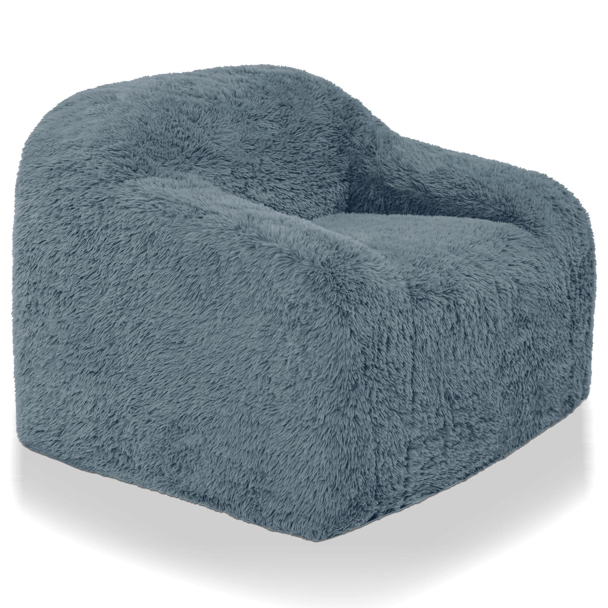 Furniture of America Phael Accent Chair in Ocean Blue