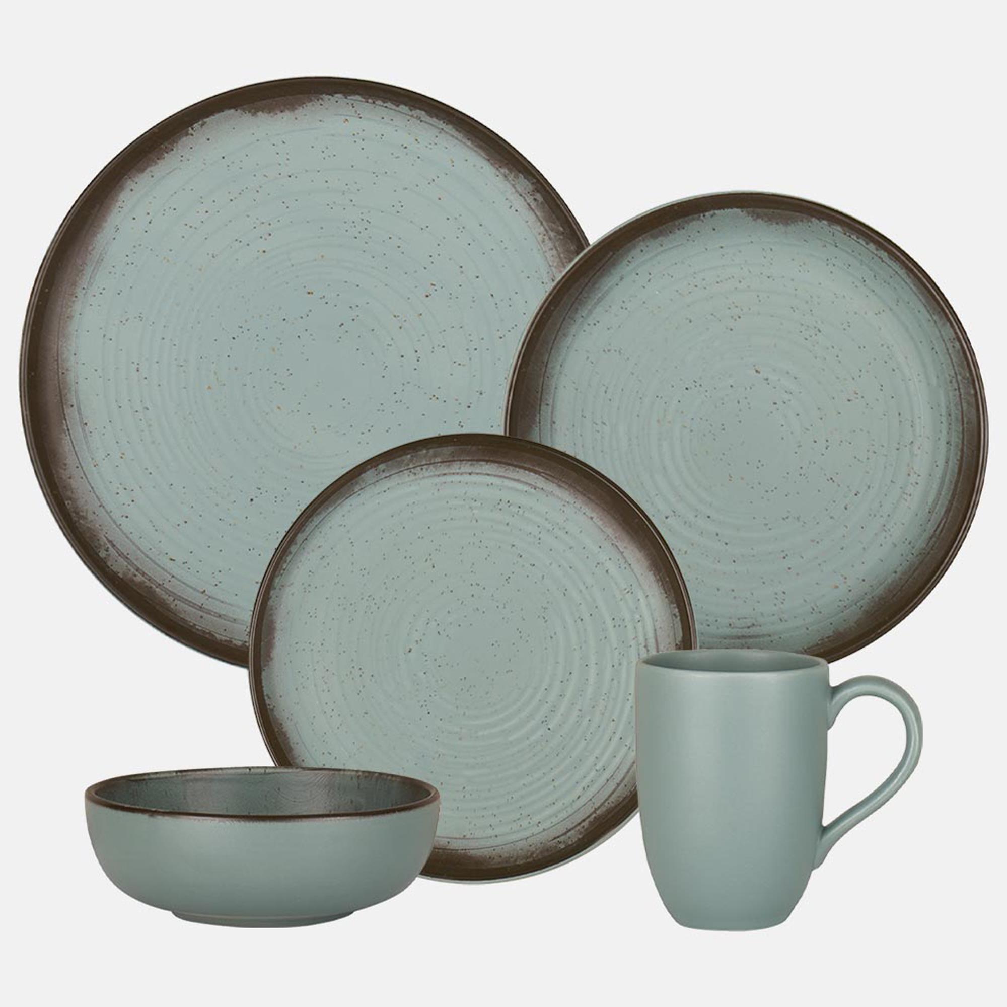 Oxford Contempo 20-Piece Dinnerware Set in Polaris Stoneware