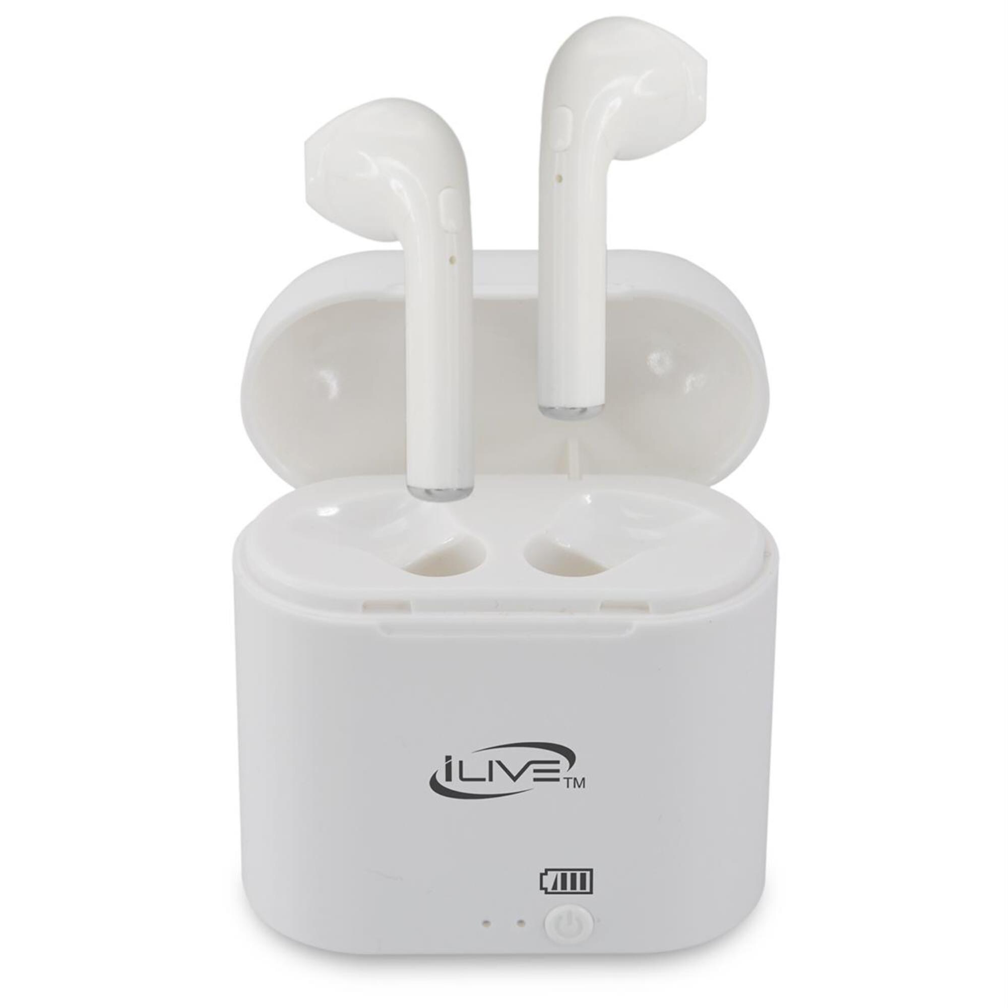 iLive True Wireless Bluetooth Earbuds in White Nebraska Furniture Mart
