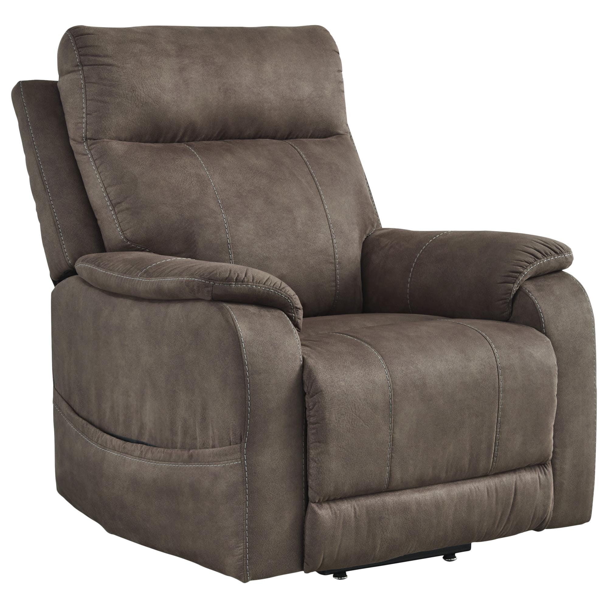 Ashley Crestmeade Power Lift Recliner in Espresso