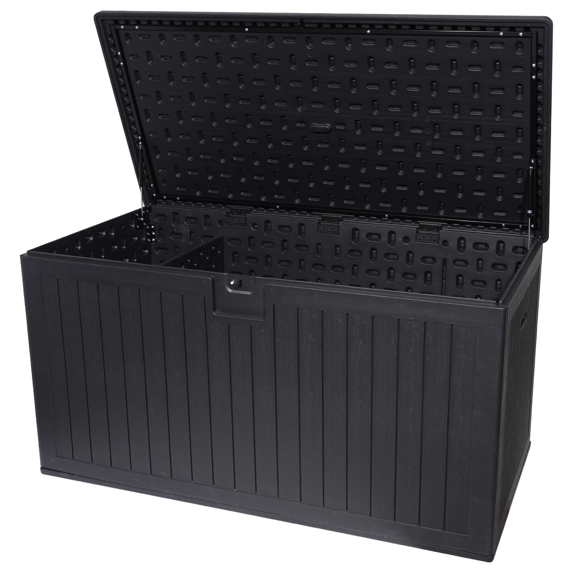 Hearth and Haven 260-Gallon Outdoor Plastic Deck Box with Elevated