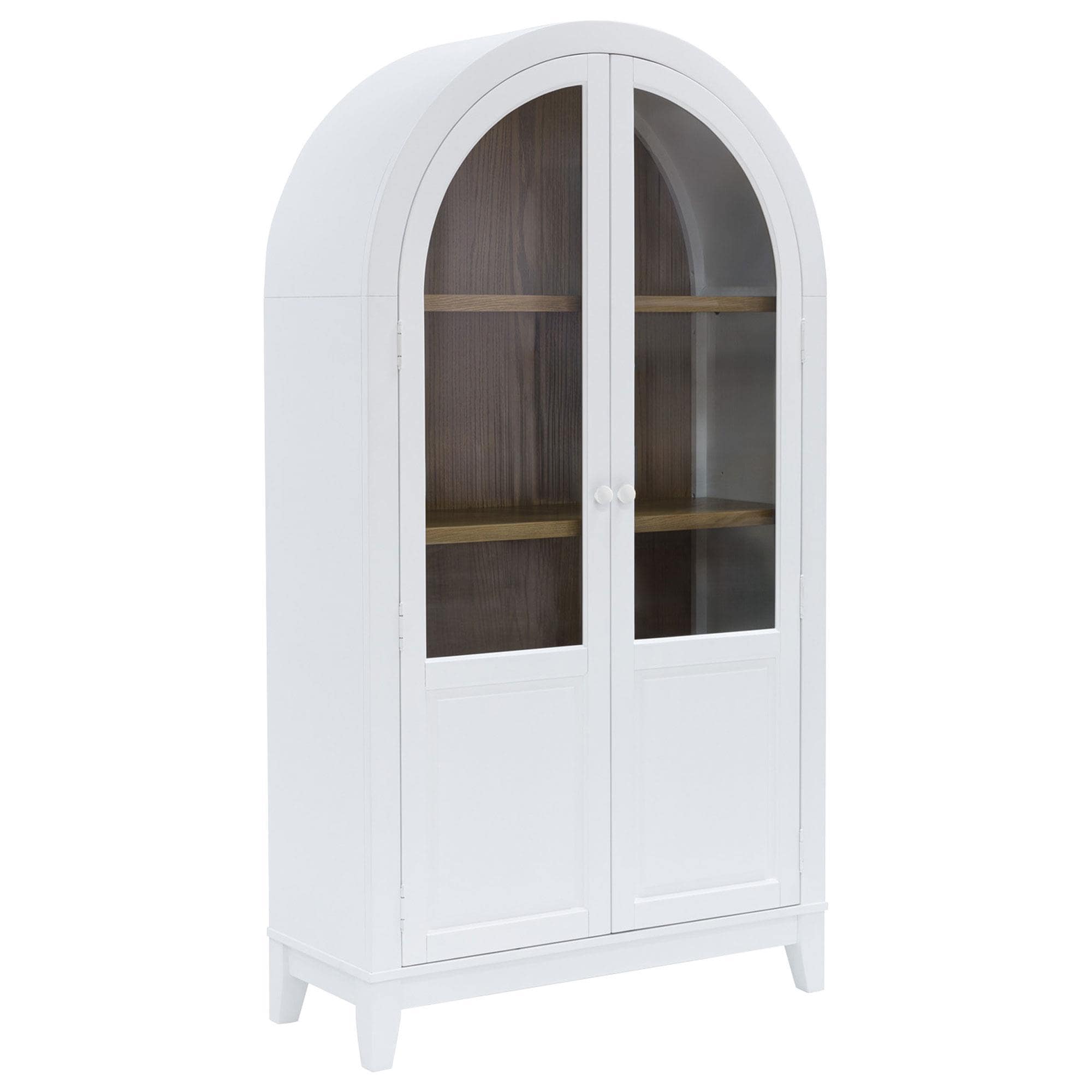 Ashley Dagandale Accent Cabinet in White and Natural Brown