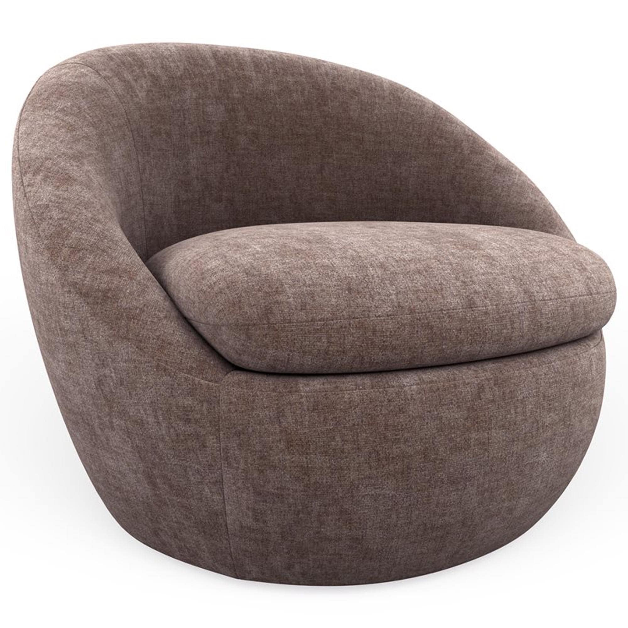 Golden Wave Furniture Blossom Swivel Chair in Rose