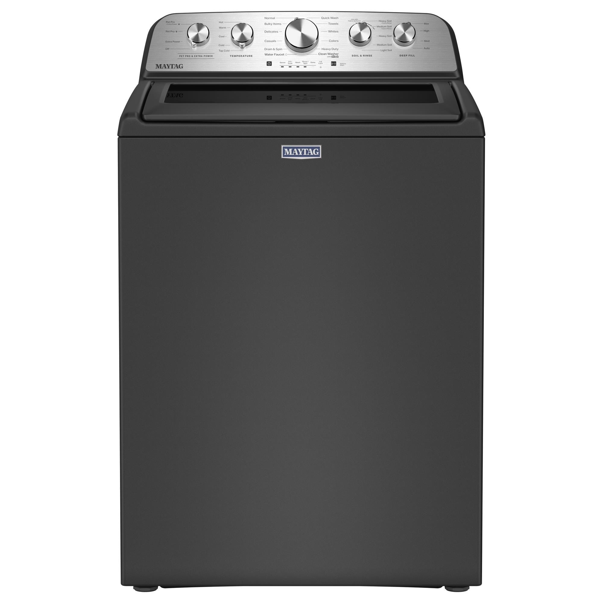 Maytag 4.7 Cu. Ft. Top Load Pet Pro Washer in Volcano Black