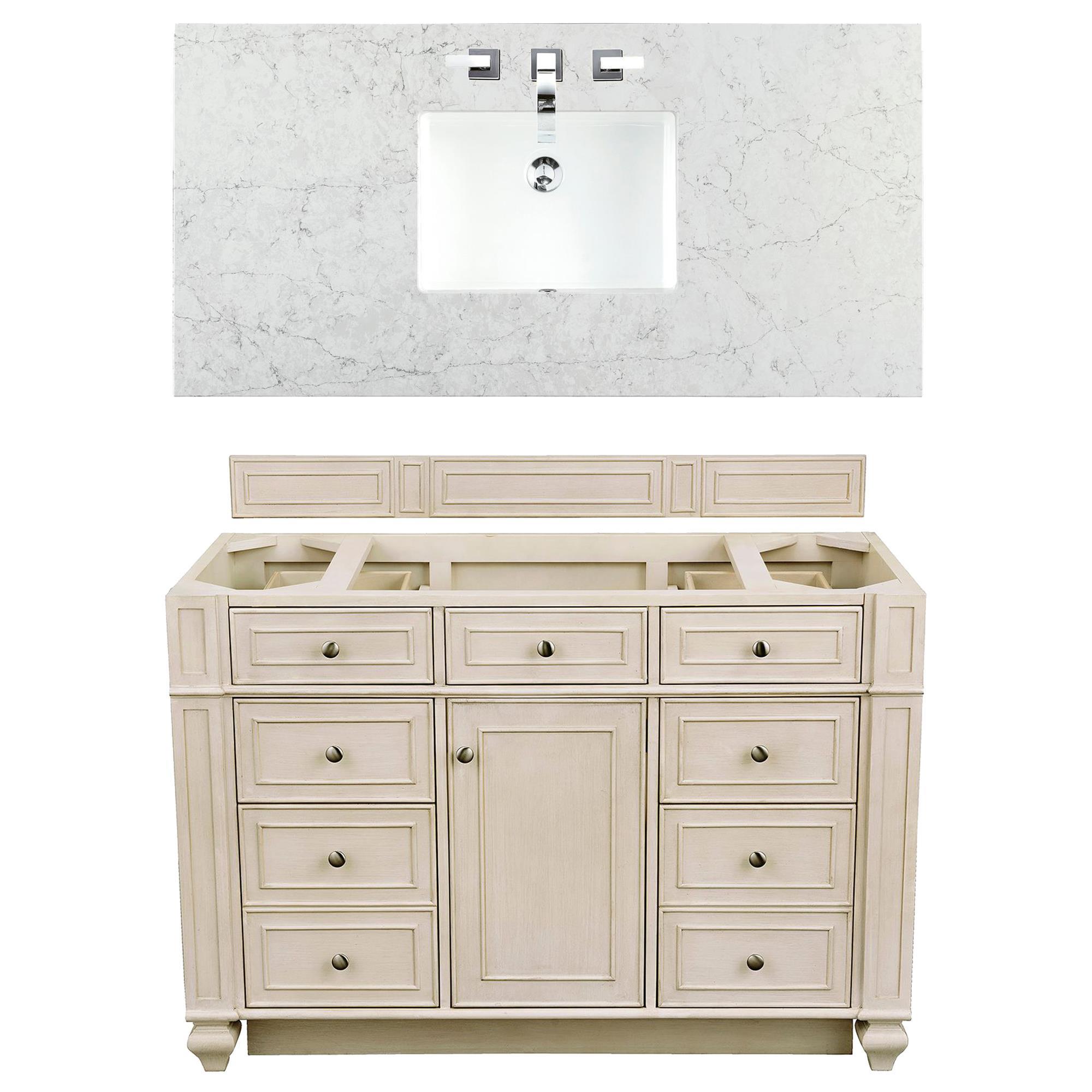 James Martin Bristol 48" Single Bathroom Vanity in Vintage Vanilla with