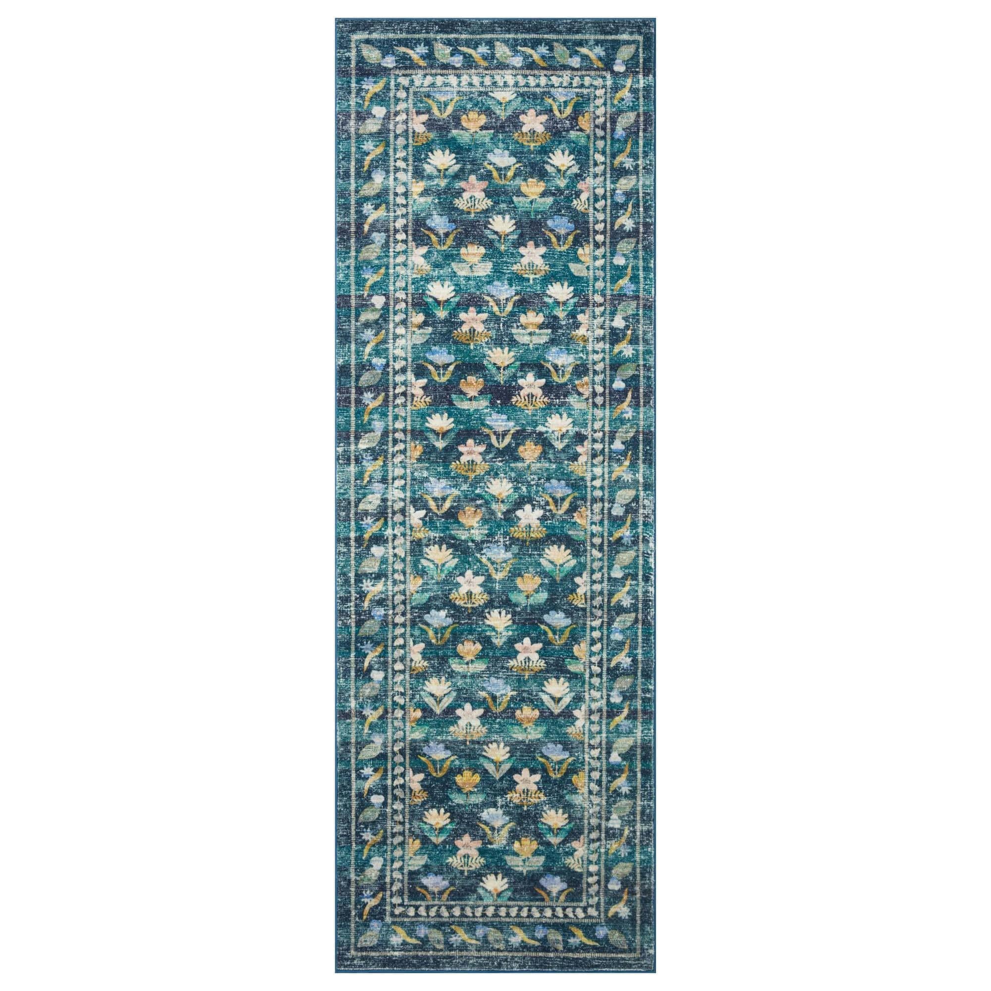 Rifle Paper Co. x Loloi Courtyard 2' x 5' Hadley Terracotta Runner
