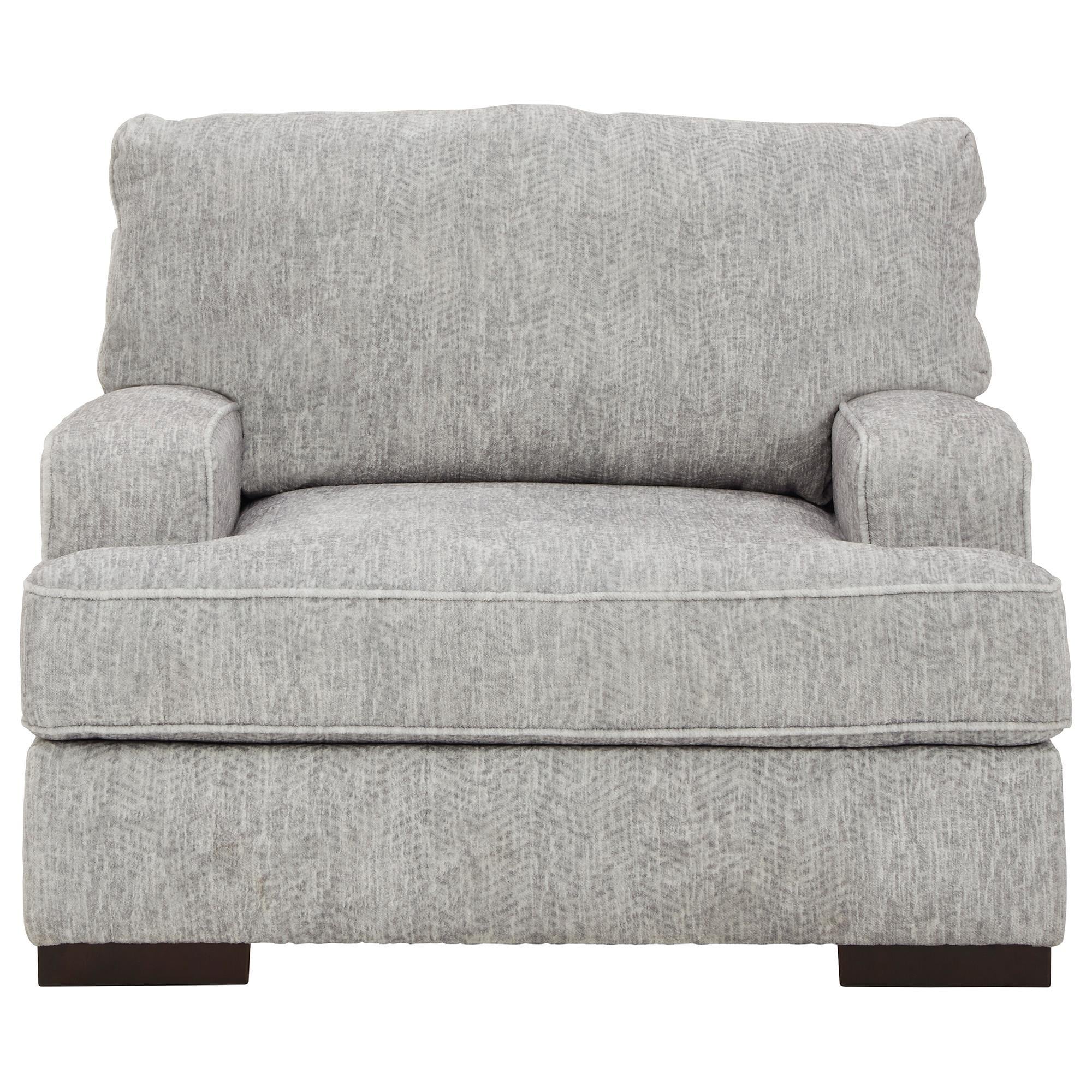 Signature Design by Ashley Mercado Chair and a Half in Pewter Nebraska Furniture Mart