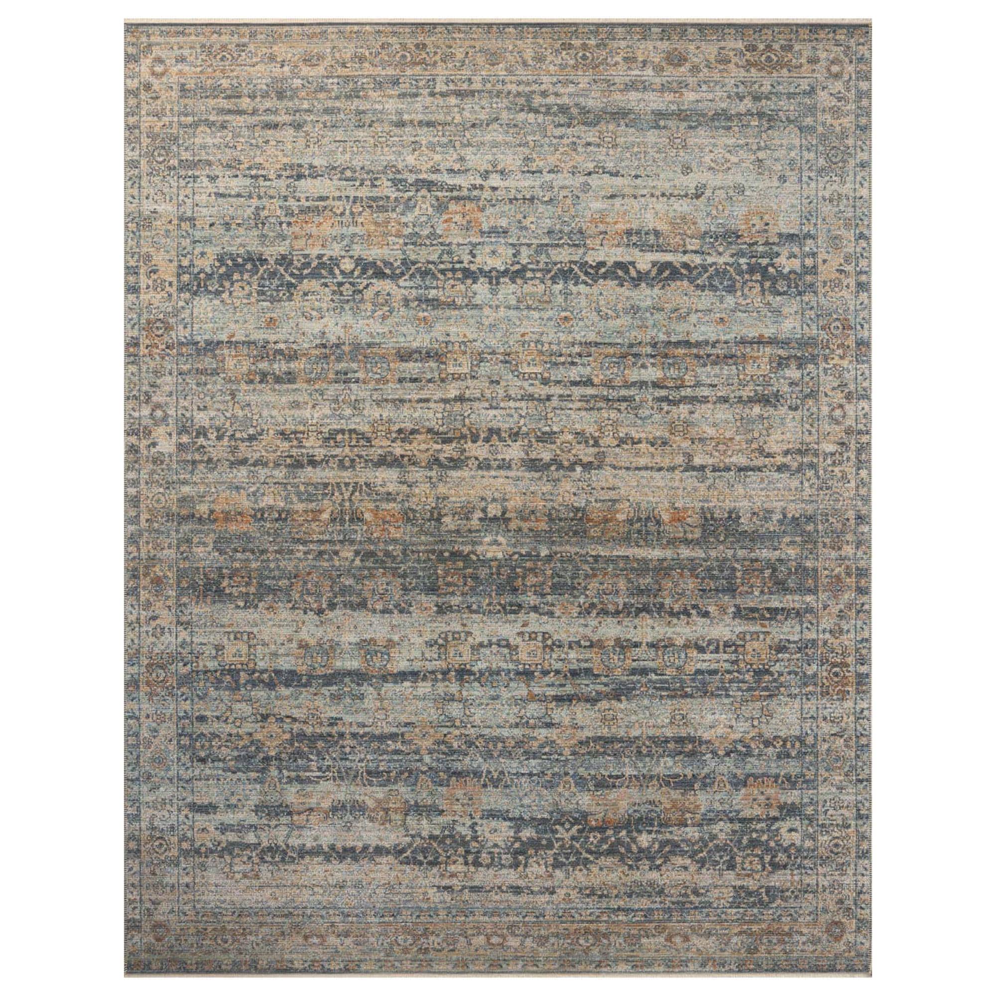 Loloi Heritage 12' x 12' Square Sky and Sunset Area Rug