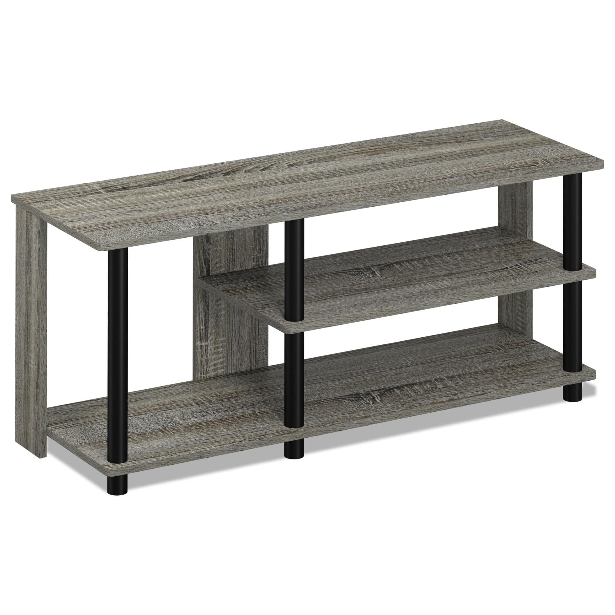 HOMLUX 3-Tier Shoe Rack in French Oak and Black