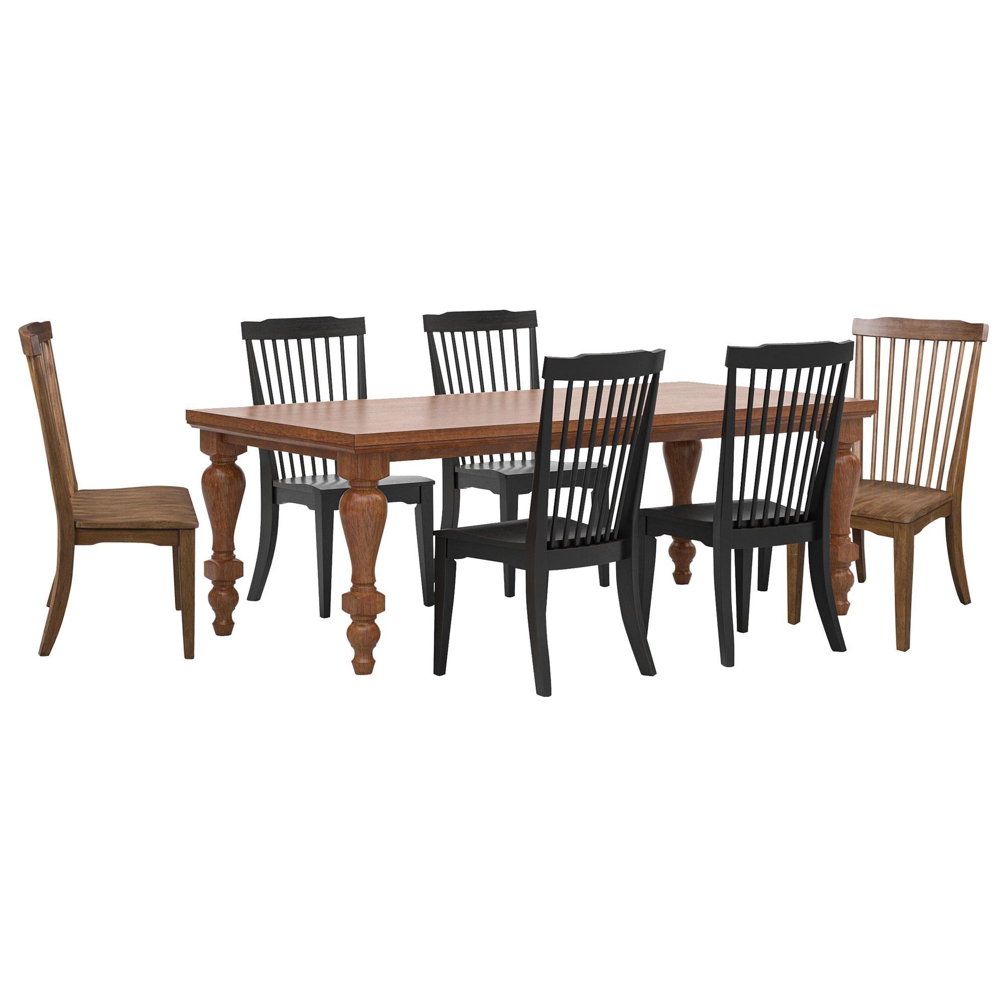 Ashley Greddinton 7-Piece Rectangular Dining Set in Medium Brown
