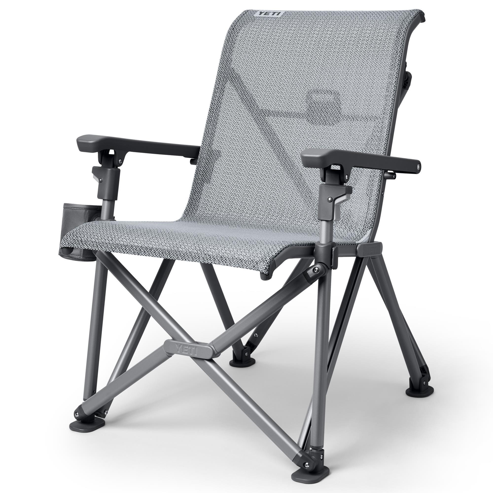 YETI Trailhead Camp Chair with Charcoal Cushion in Black