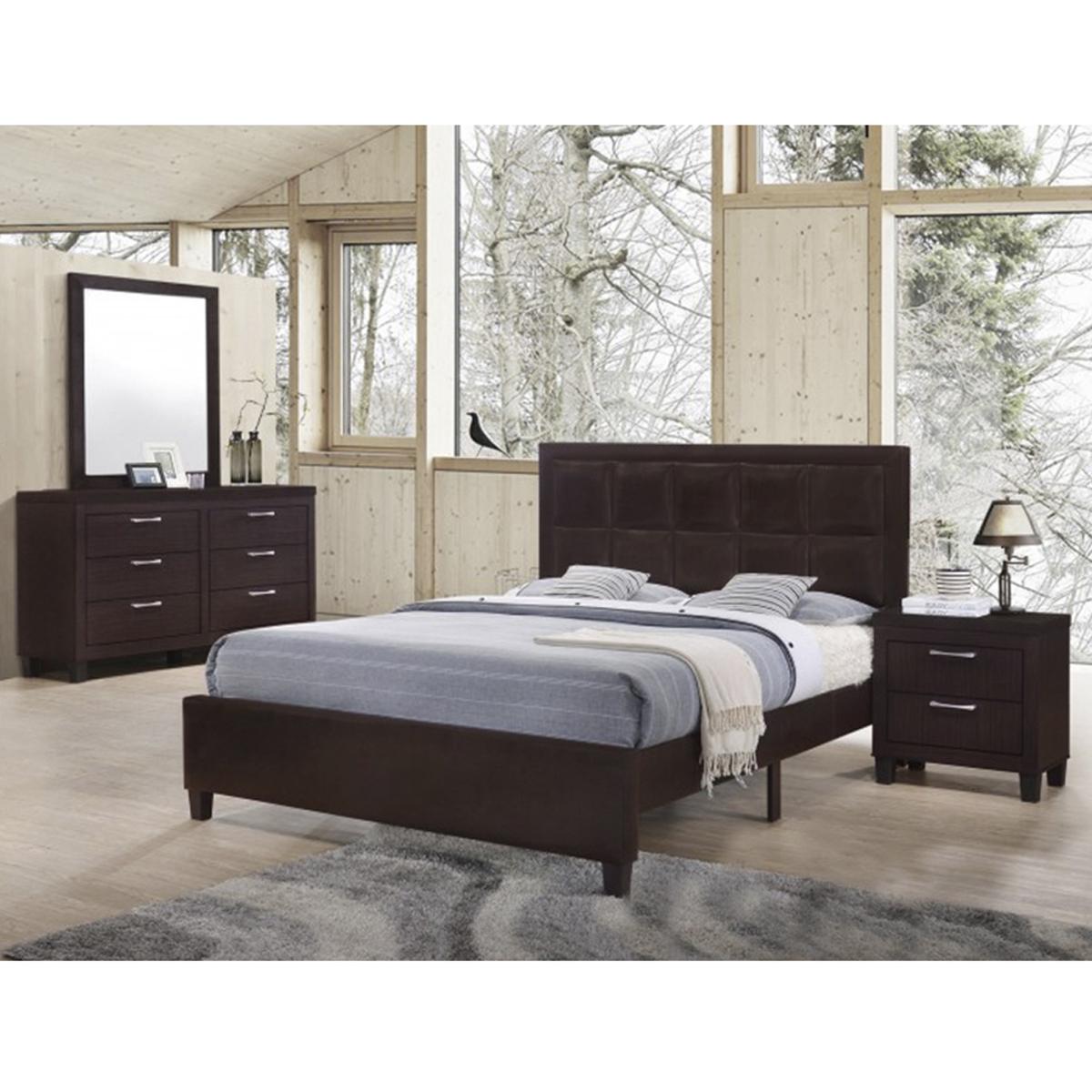 Titanic Furniture Bedroom 4 Piece King Bedroom Set In Cappuccino Nebraska Furniture Mart