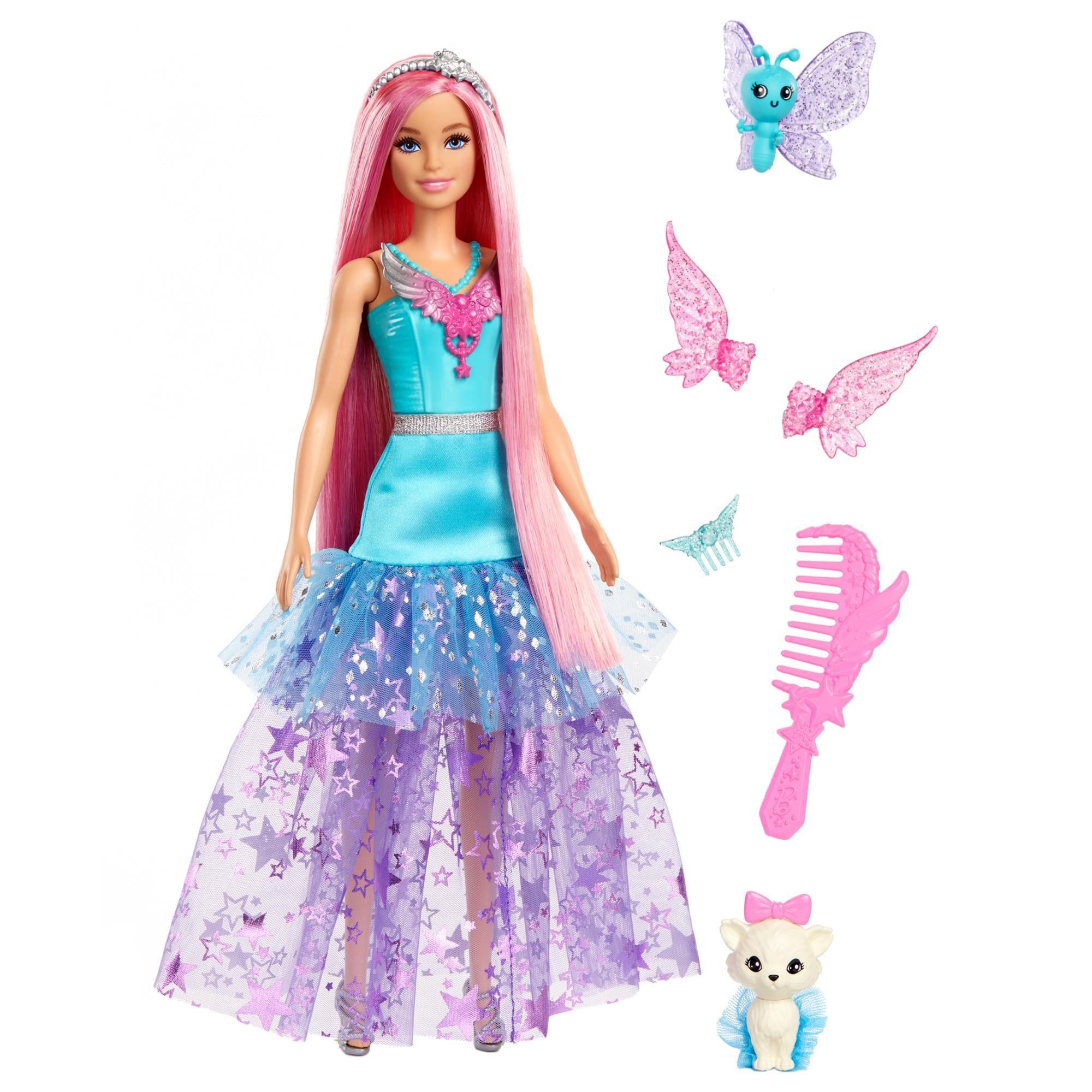 Barbie A Touch of Magic Doll with 2 Fantasy Pets