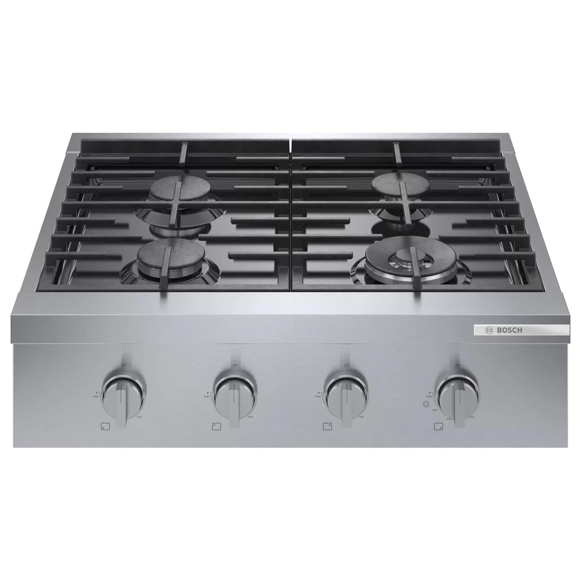 Bosch 30" Gas Cooktop in Stainless Steel Nebraska Furniture Mart