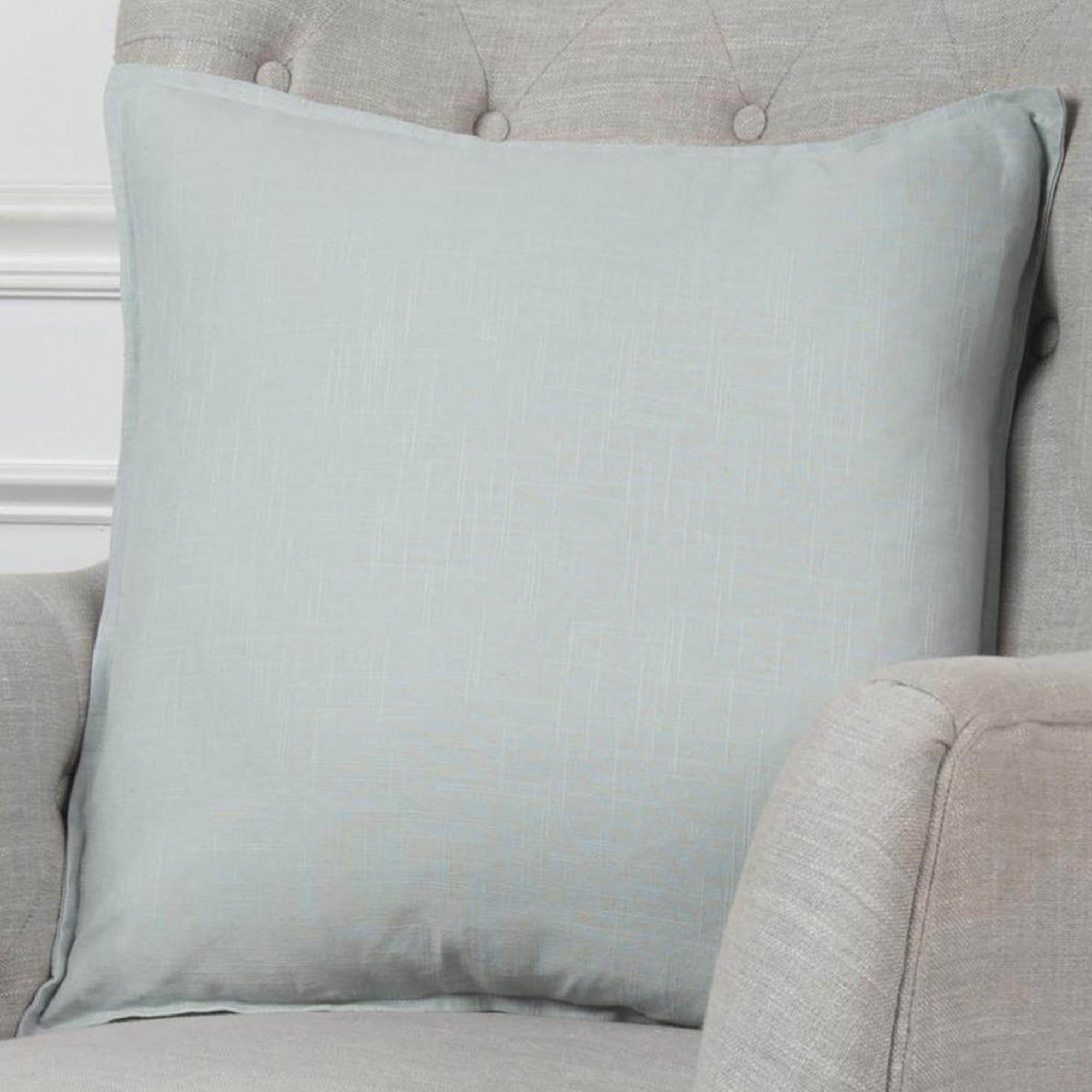 Rizzy Home 20 X 20 Poly Fill Pillow In Light Aqua Nebraska Furniture Mart