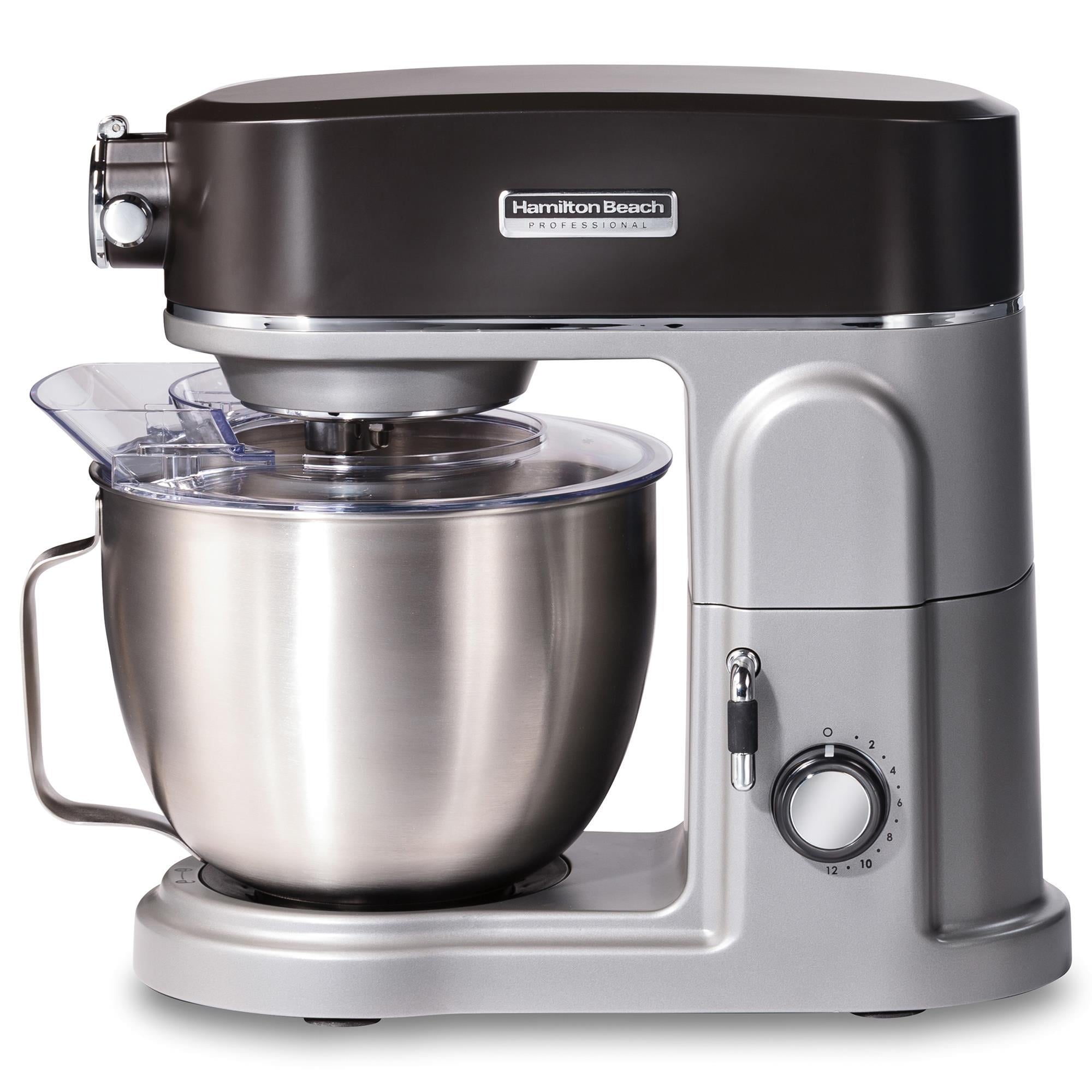 Hamilton Beach 5qt All Metal Stand Mixer w/ Hub Gray Shop NFM