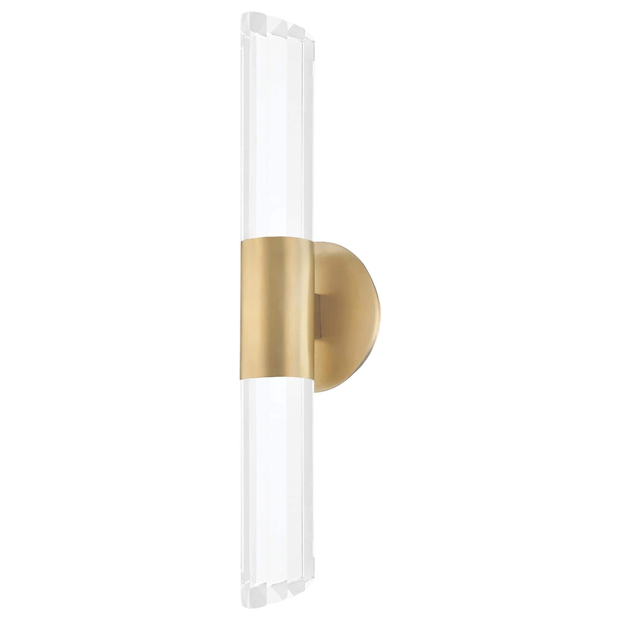 【博物館級】Wm.PORTER'S SON 真鍮製レイルロード　「PORTER」 Hudson Valley Lighting Rowe 2-Light Wall Sconce in Aged Brass