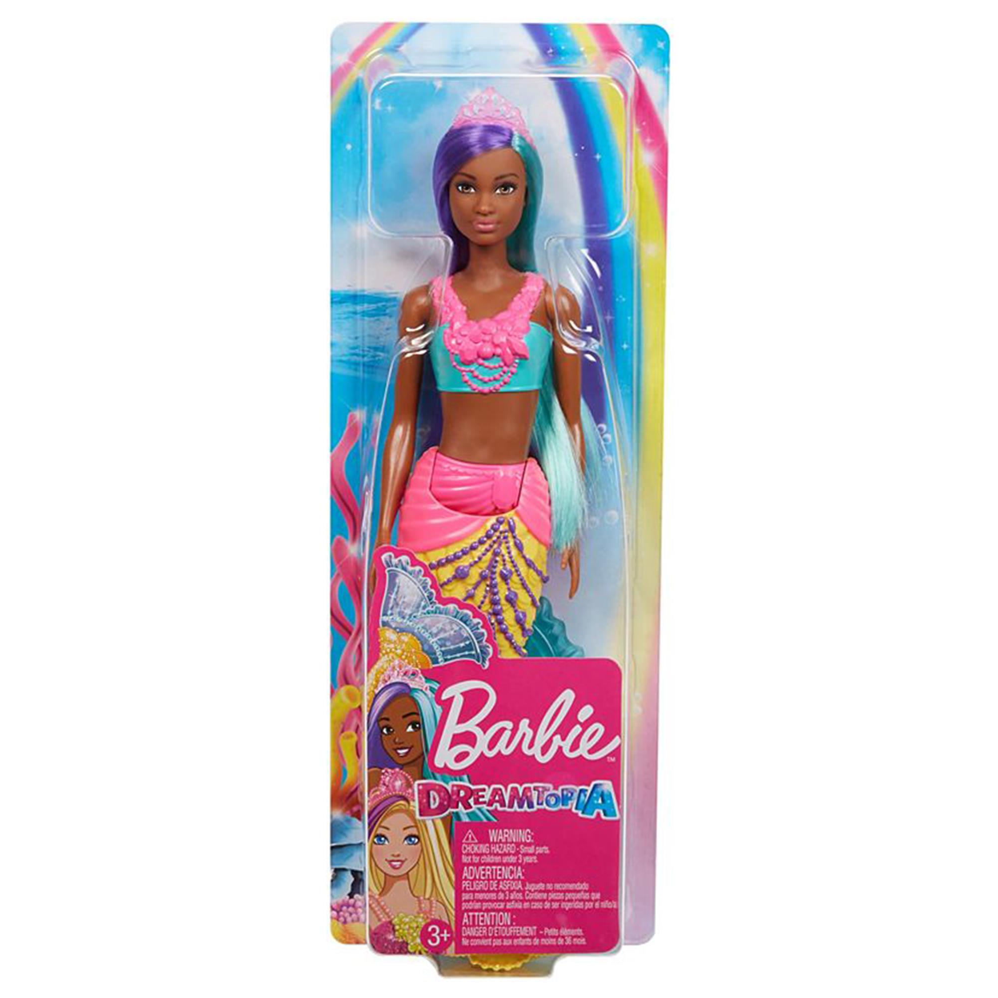 barbie dreamtopia mermaid doll with pink and purple hair nebraska furniture mart
