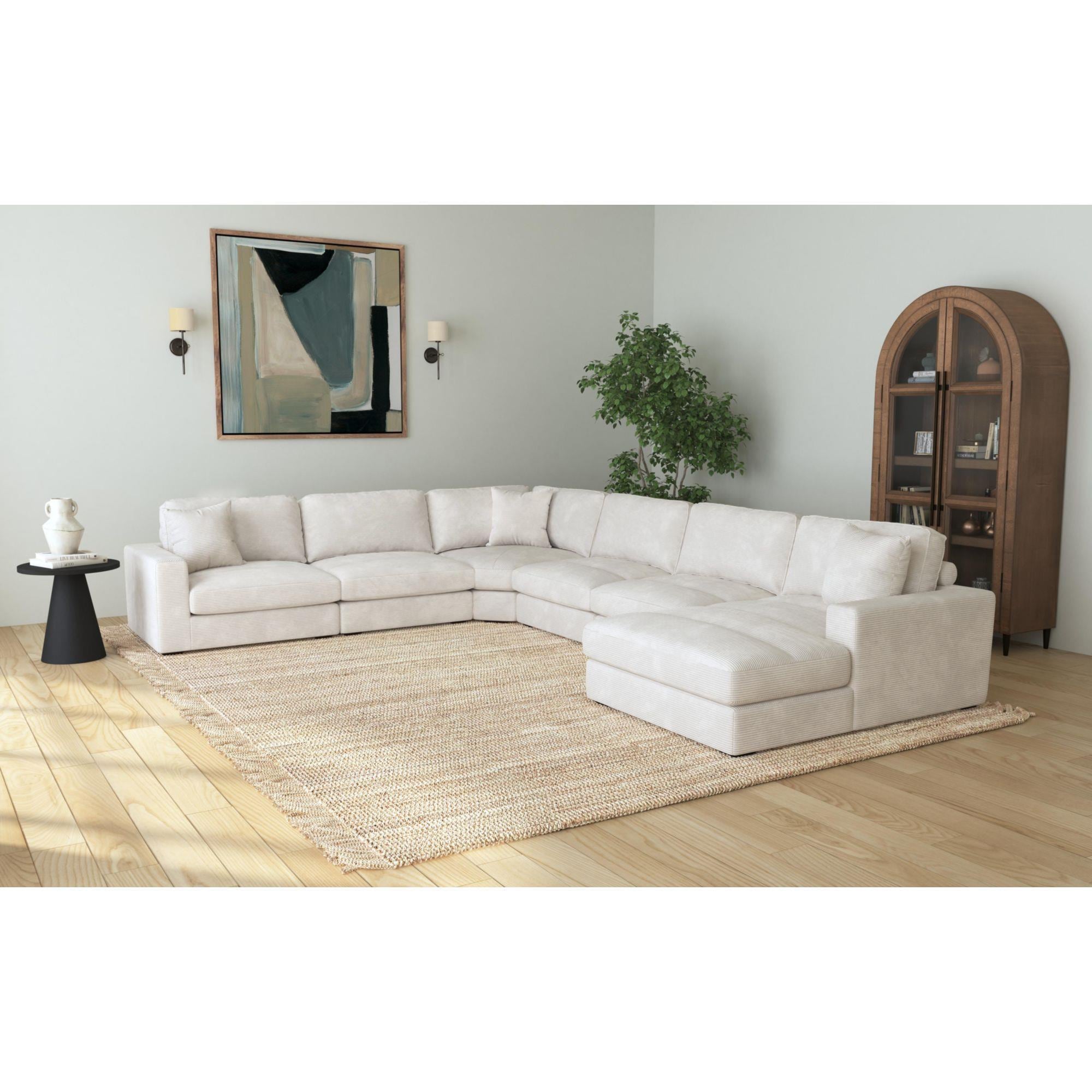 Mayberry Hill Arizona 6-Piece Sectional in Beige