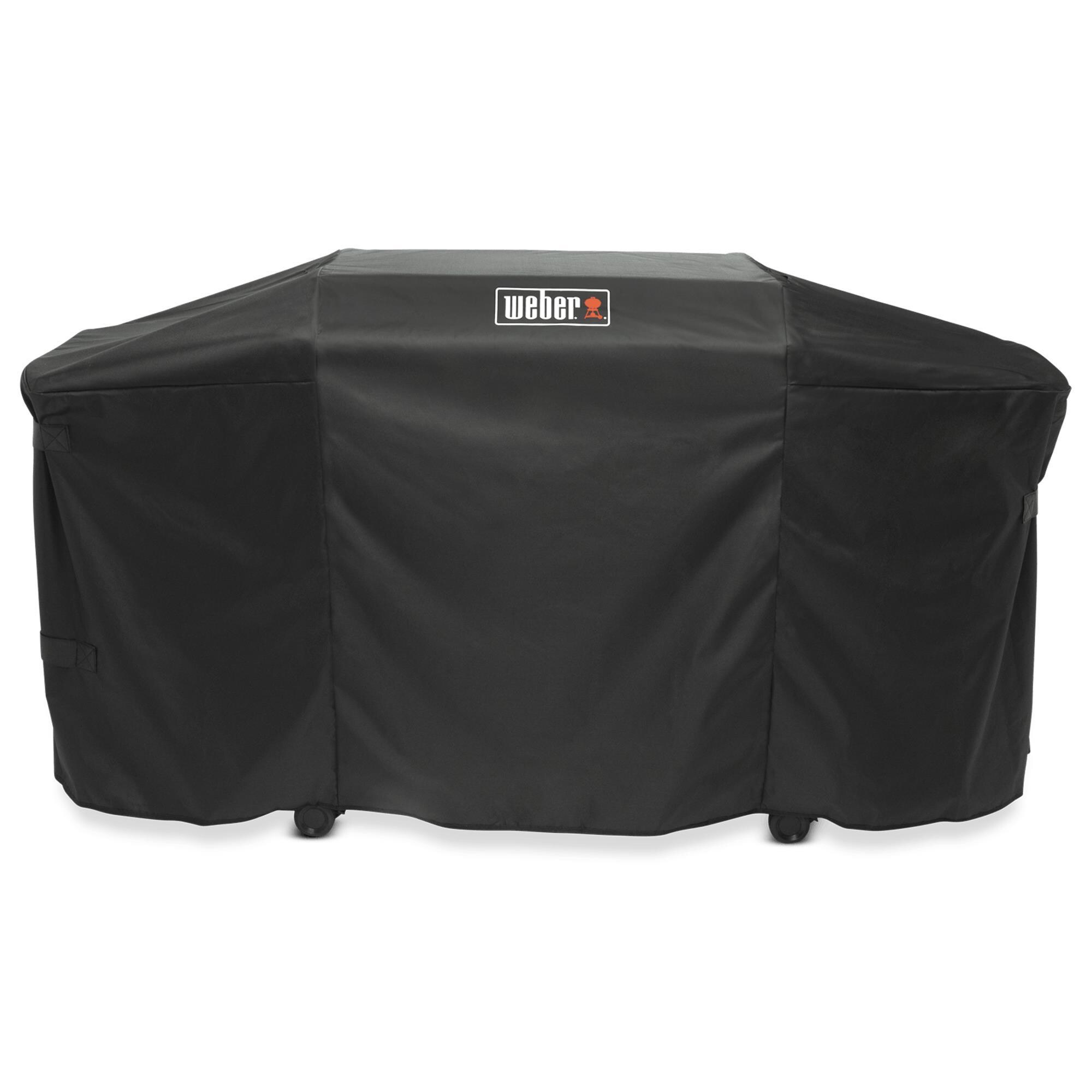 Weber 7771 Abdeckhaube Für 28 Zoll Griddle – Schwarz, Wetterfest, Mit Befestigungsriemen