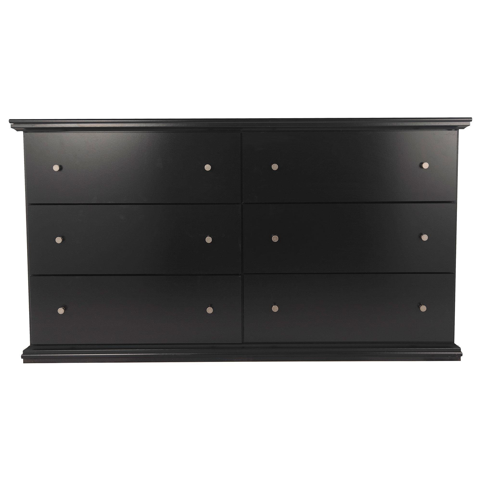 black 6 drawer dresser