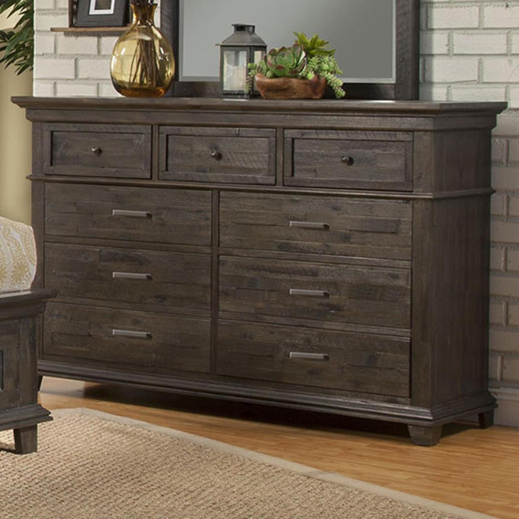 Alpine Furniture Newberry Dresser in Salvaged Grey Nebraska Furniture