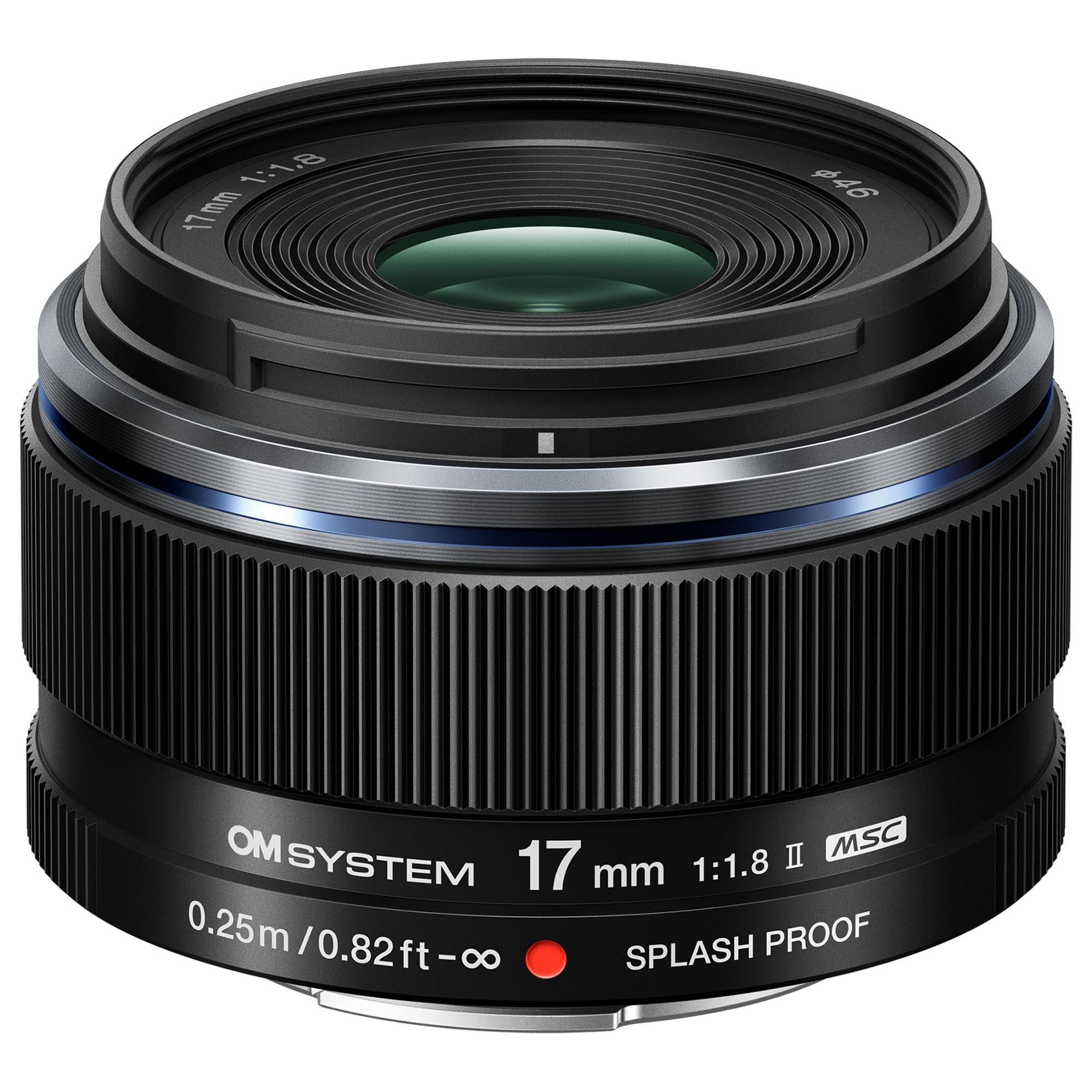 OM- System M.Zuiko Digital 17mm f/1.8 II Lens in Black