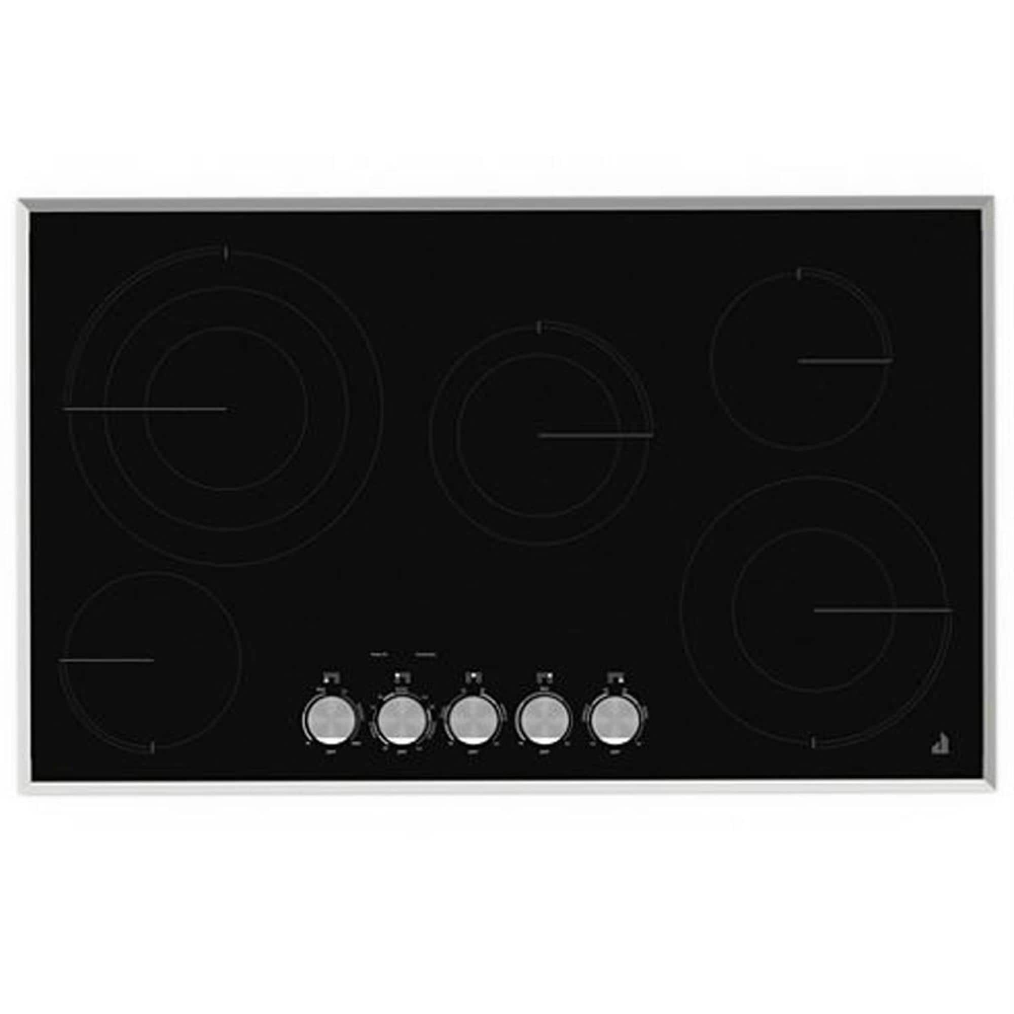 JennAir Lustre Glass 36" Electric Radiant Cooktop with Stainless Steel