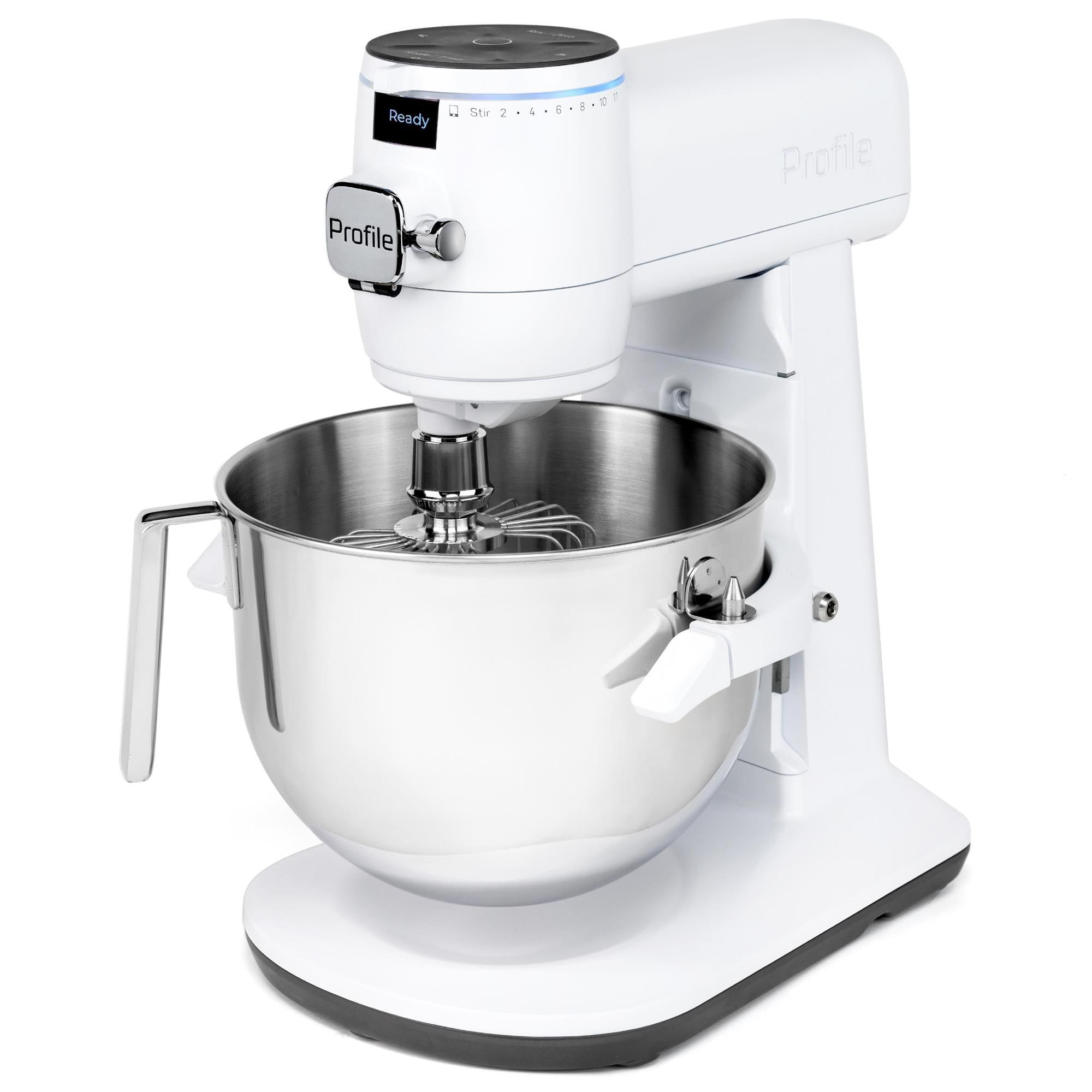 GE Profile Smart Mixer with Auto Sense in Stone White