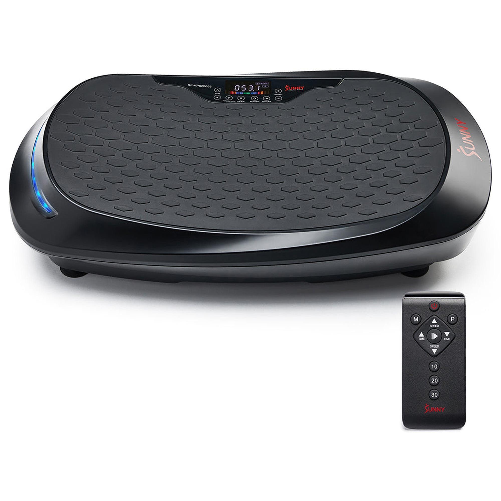 Sunny Health & Fitness Fitboard 4D Vibration Platform in Black