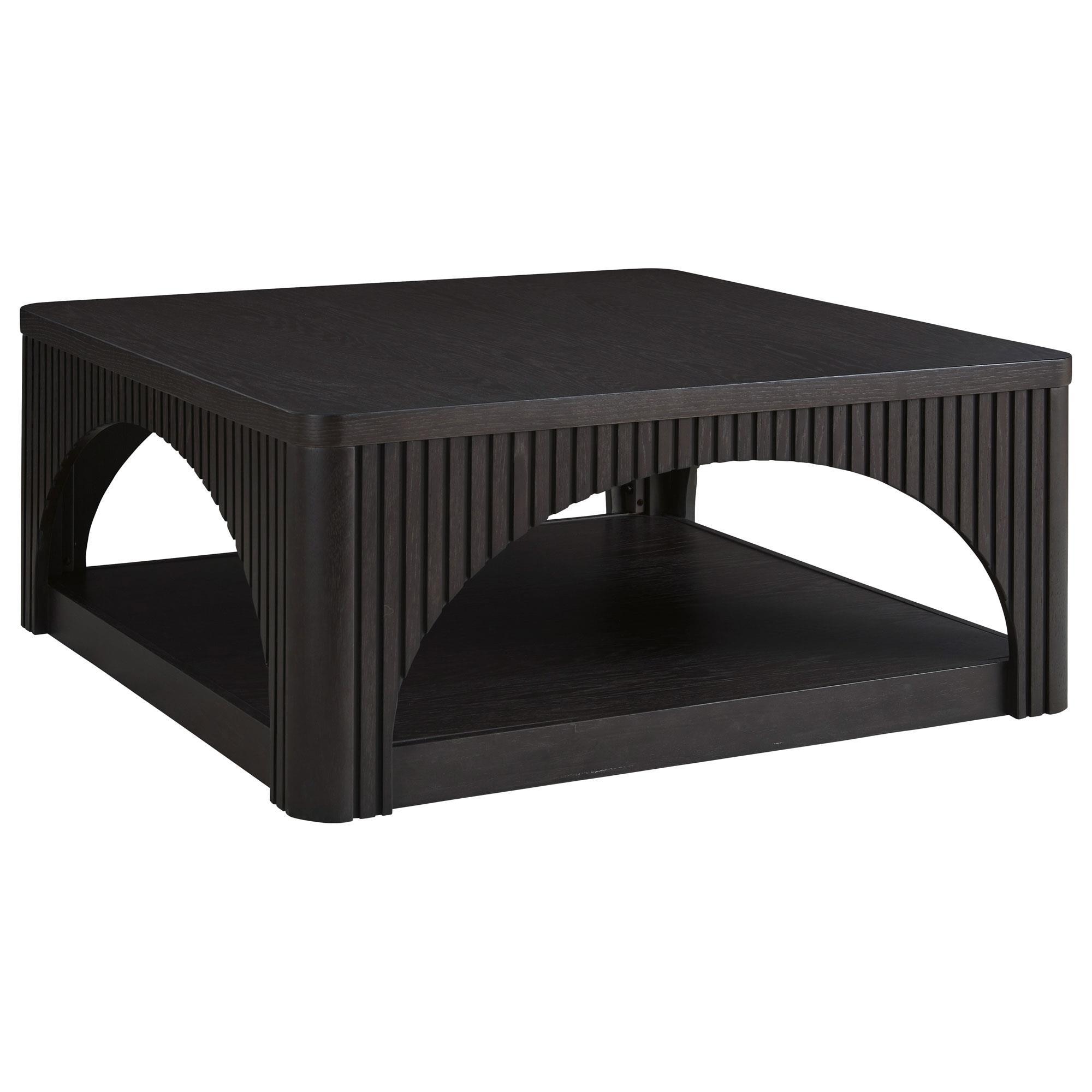 Signature Design by Ashley Yellink Square Coffee Table in Black | NFM