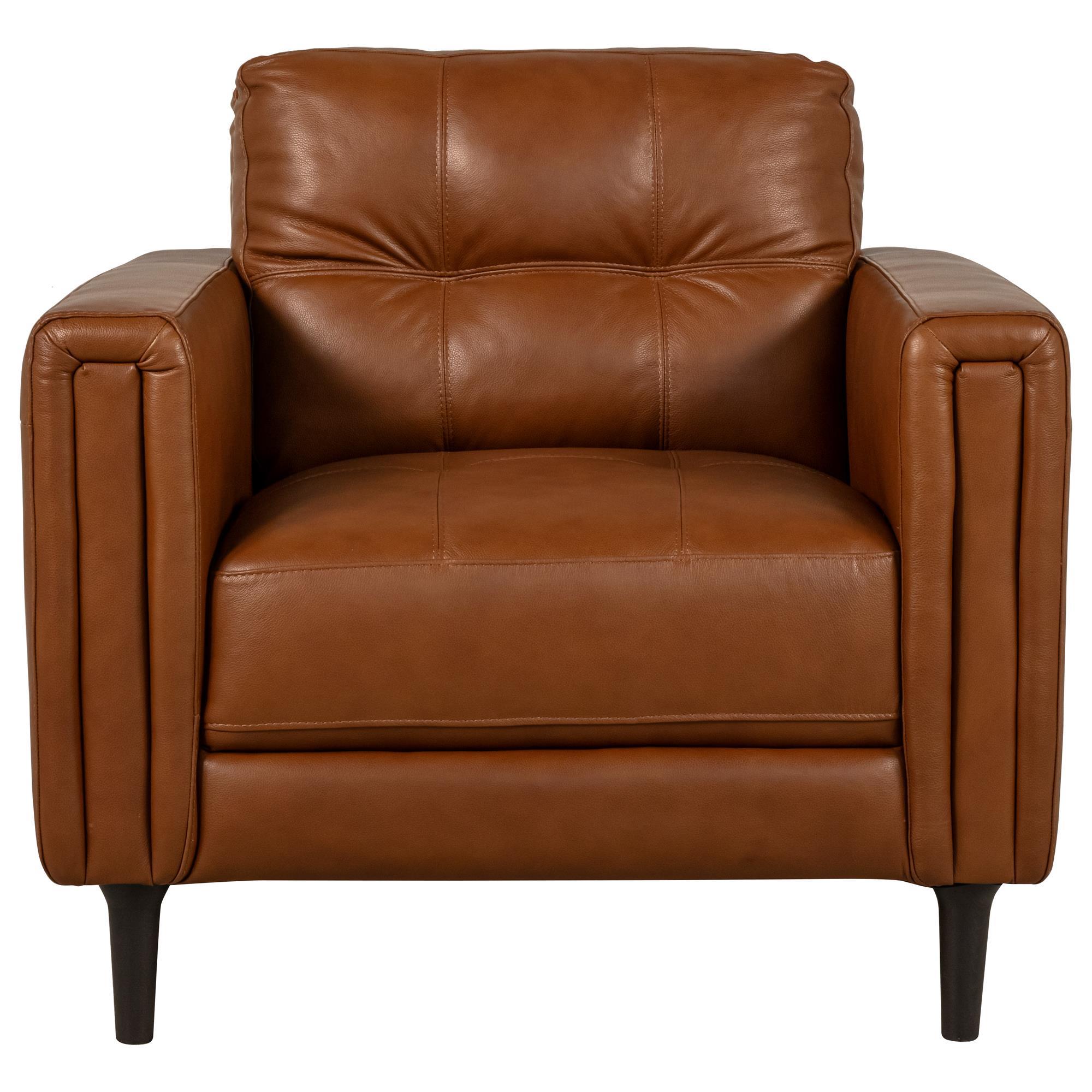 Chateau D'ax Leather Chair in Cognac NFM