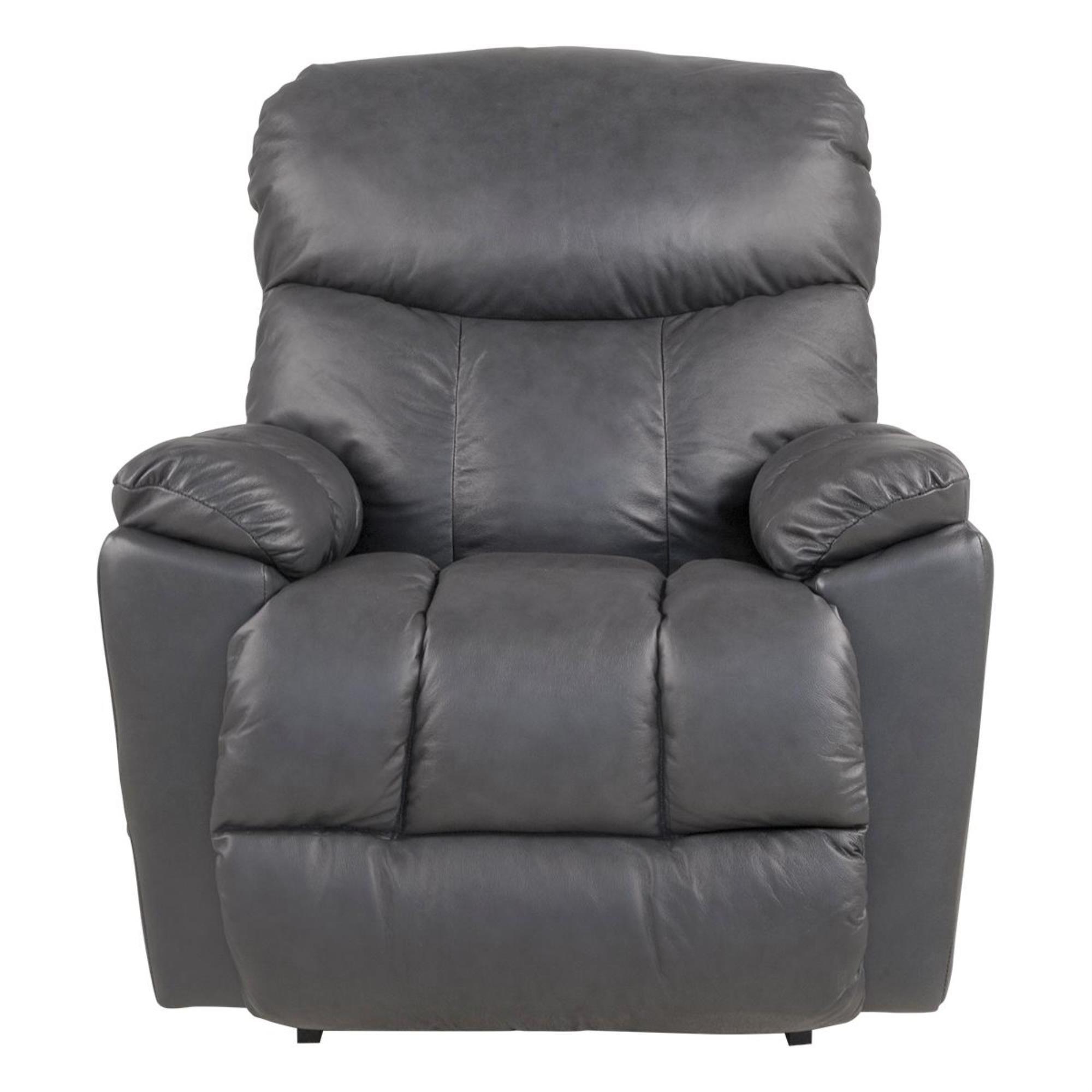 La-Z-Boy Morrison Leather Manual Rocker Recliner in Navy | Nebraska