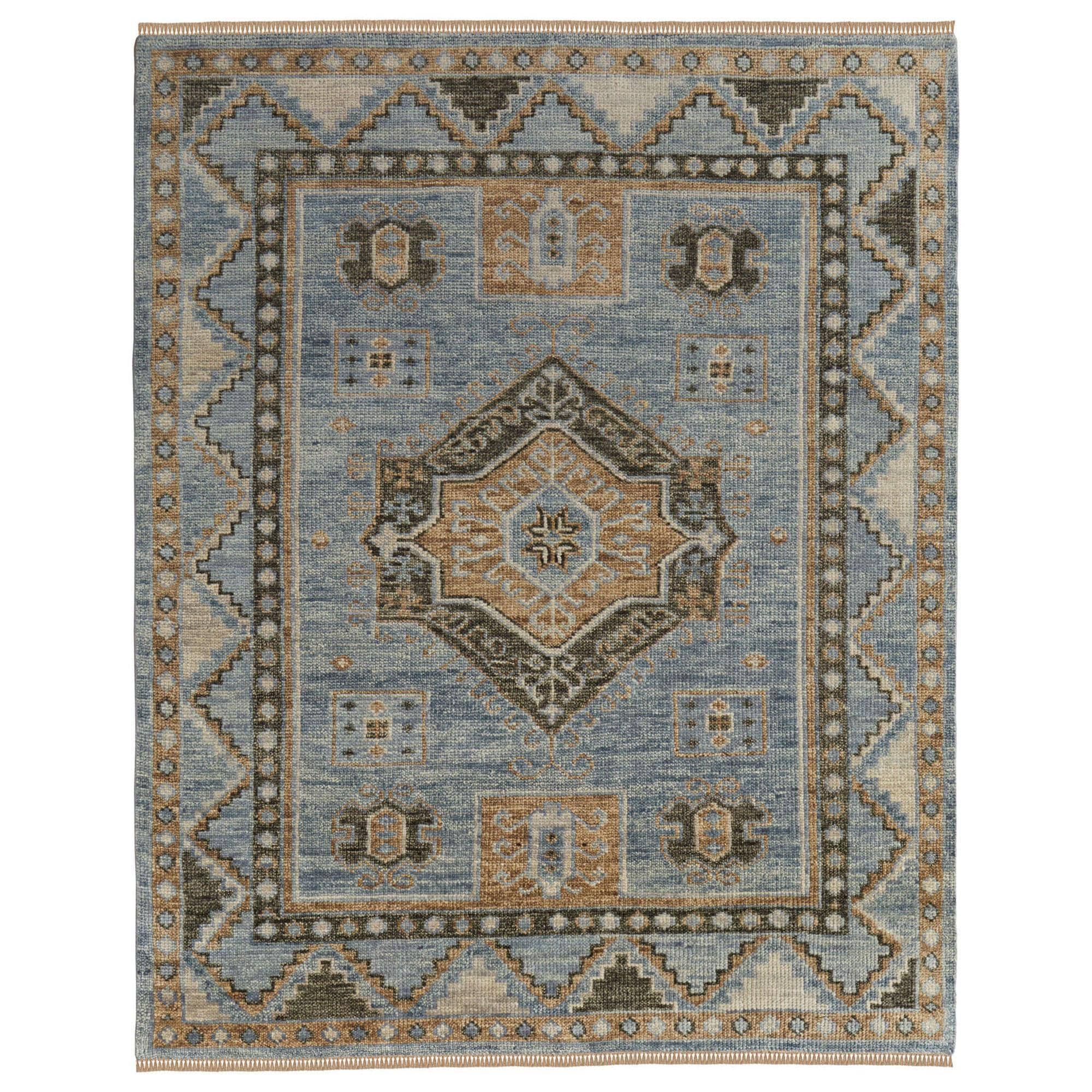 Feizy Rugs Fillmore 5' x 8' Blue and Green Area Rug NFM