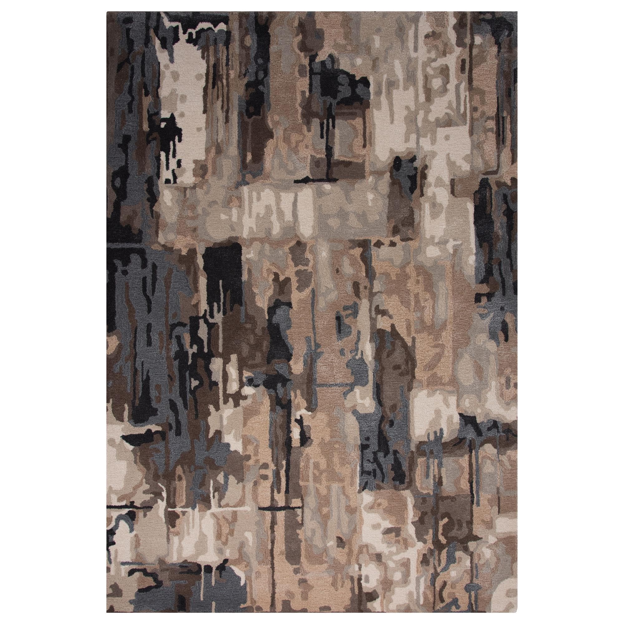 RIZZY Kinetic KIN533 Brown 5' x 8' Area Rug