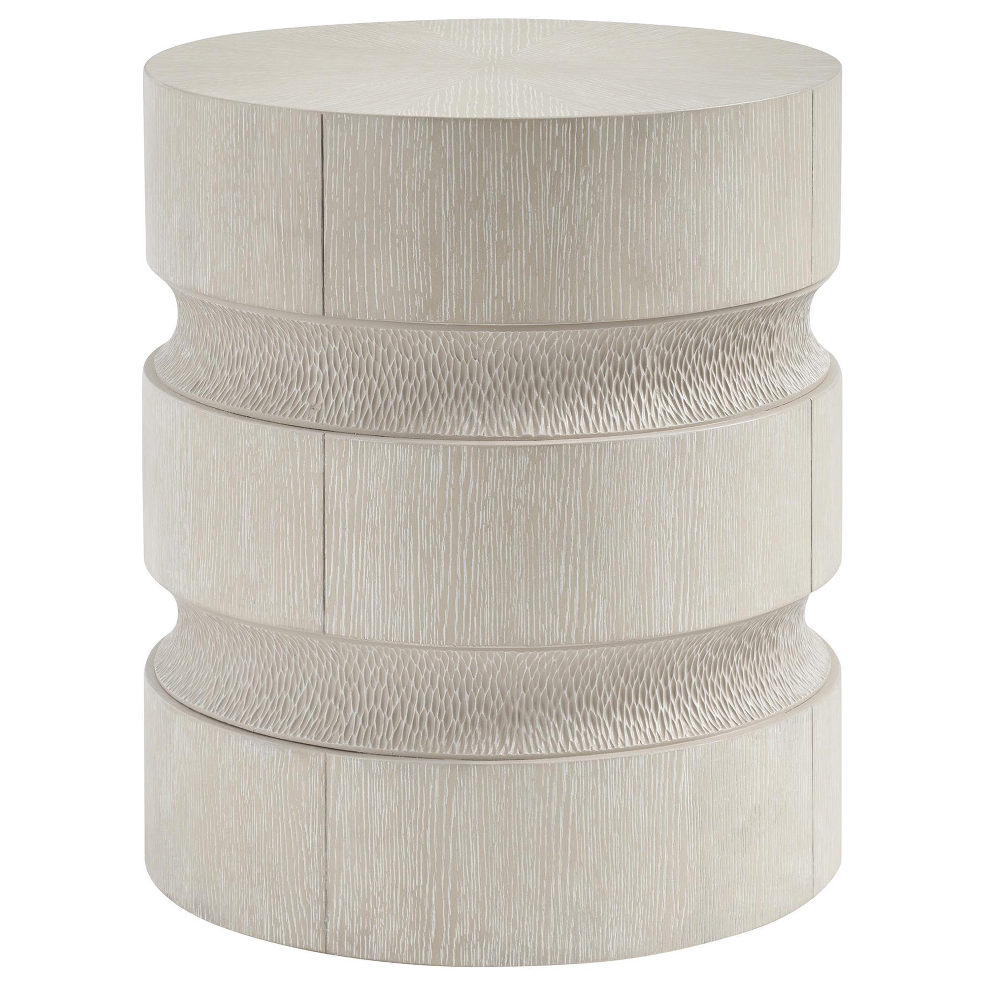Lexington Home Brands Copa Cabana Bianca Round End Table in Sea Mist