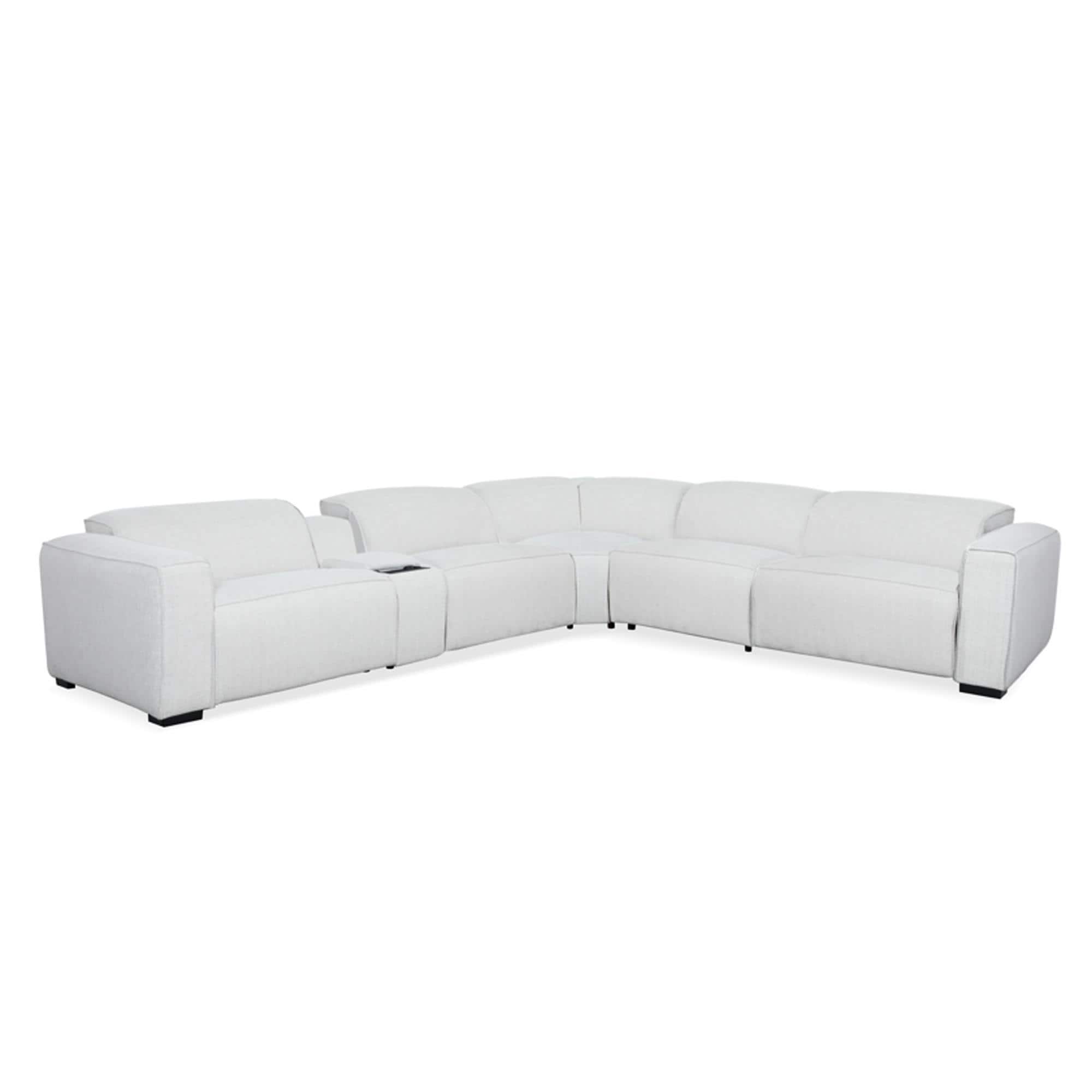 Oxford Furniture 6-Piece Power Reclining Sectional in Camden Dove