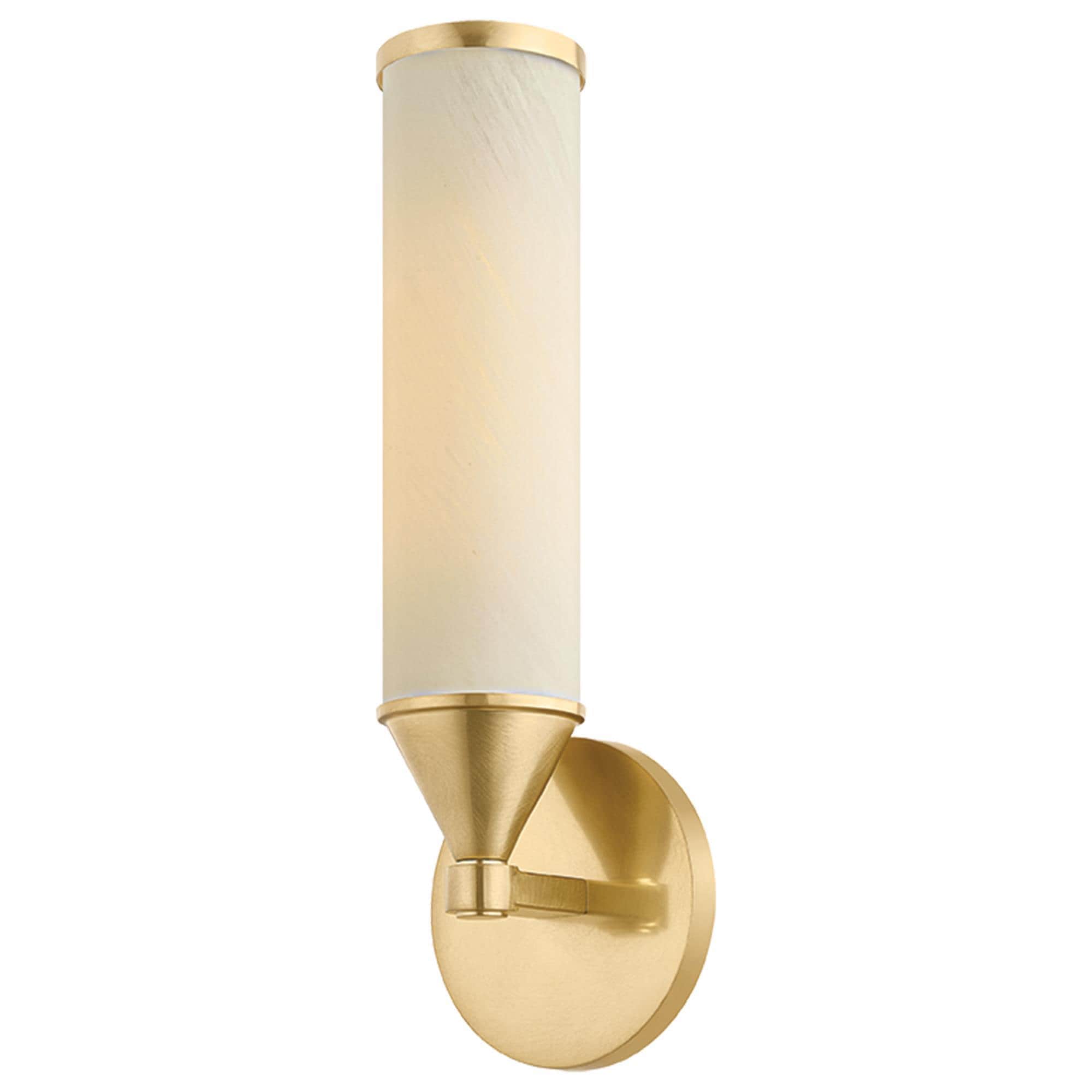 Mitzi Lighting Zinnia 1-Light Wall Sconce in Aged Brass