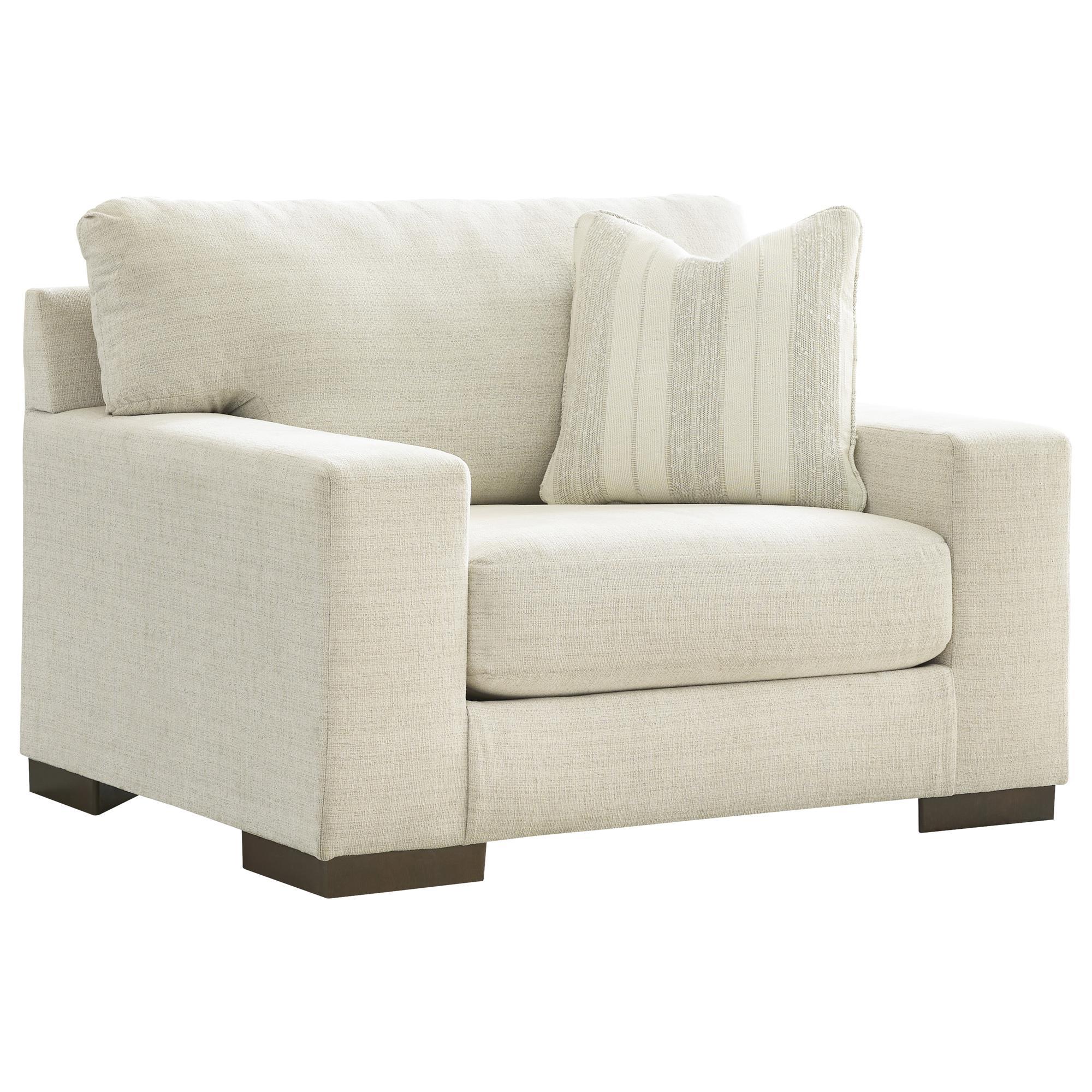 Signature Design by Ashley Maggie Oversized Chair and a Half in Birch NFM