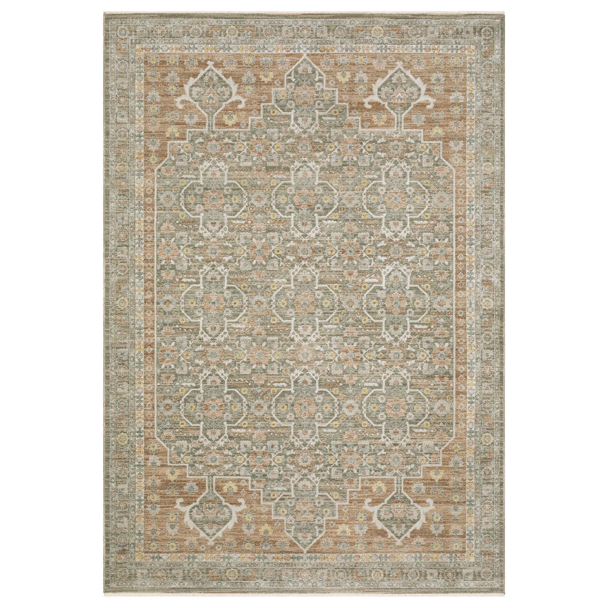 Oriental Weavers Keaton Brown and Rust 6'7