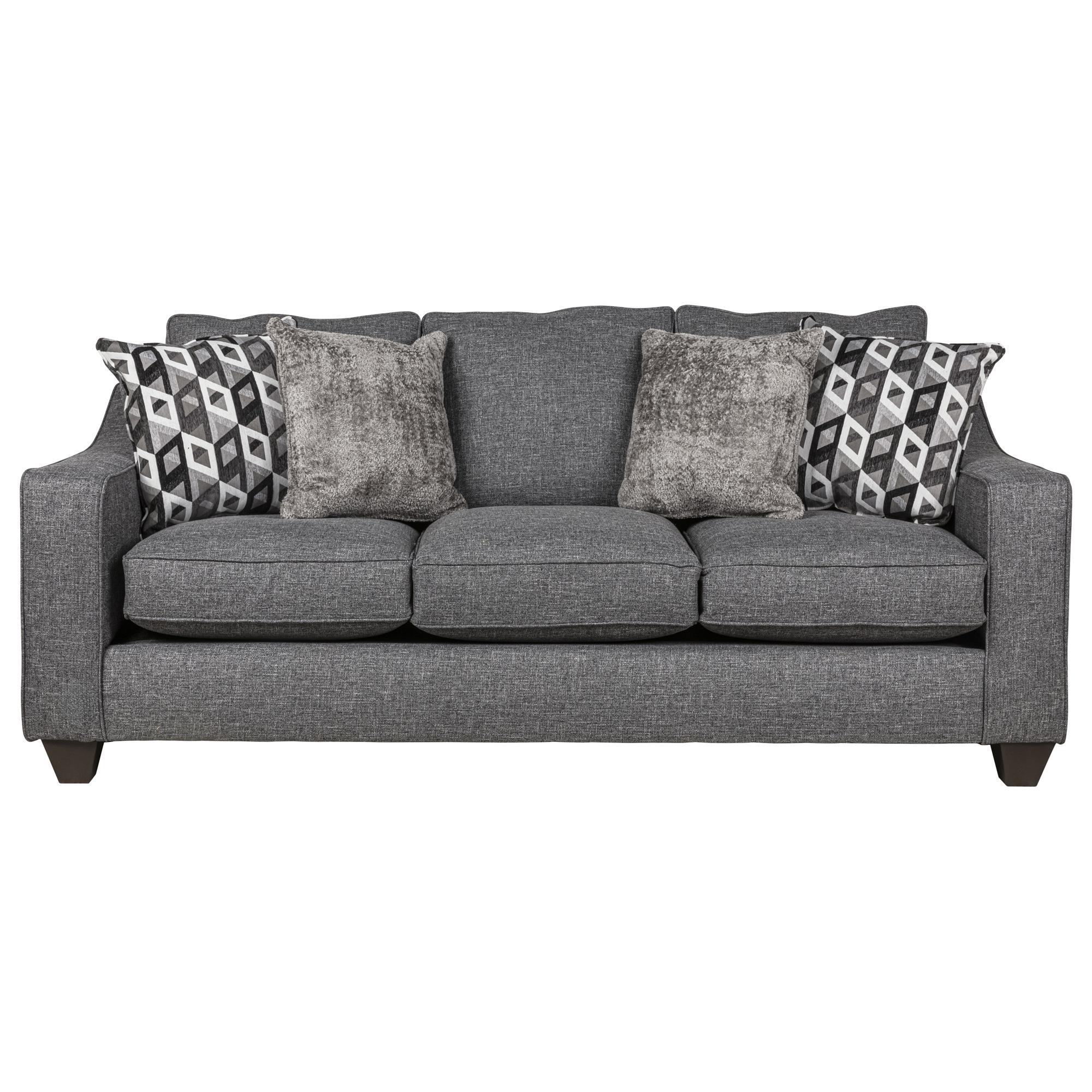 J Cooper USA Galaxy Stationary Sofa in Cinder | NFM