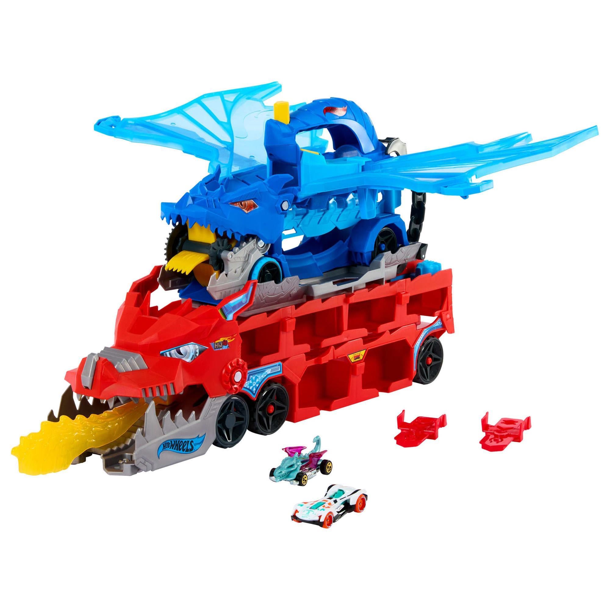 Hot Wheels ミニカー まとめ売り シャーク ドラゴン キャリアカー付き 68004365-1.jpg