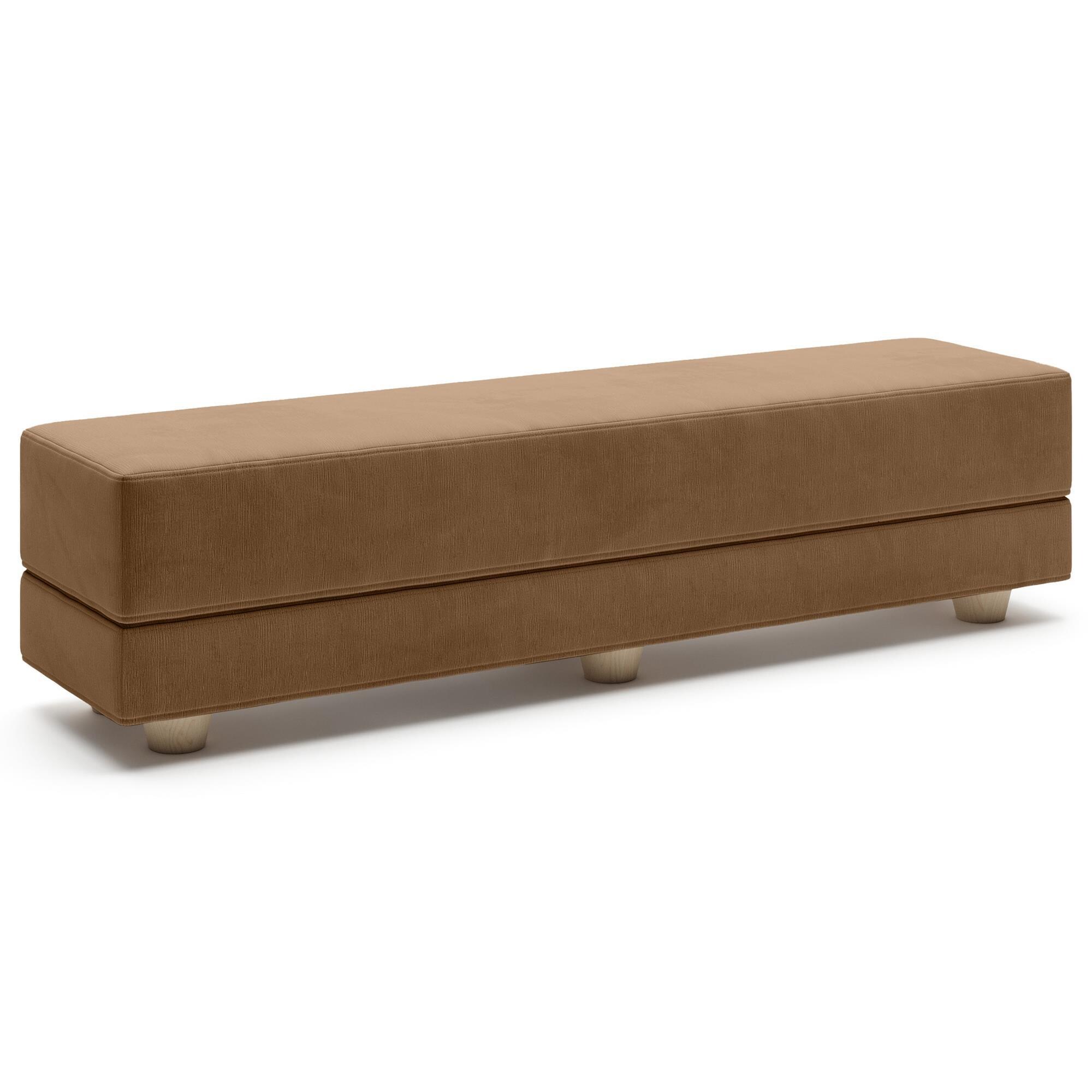 Jaxx Camden Twin Fold-Out Bench in Coffee