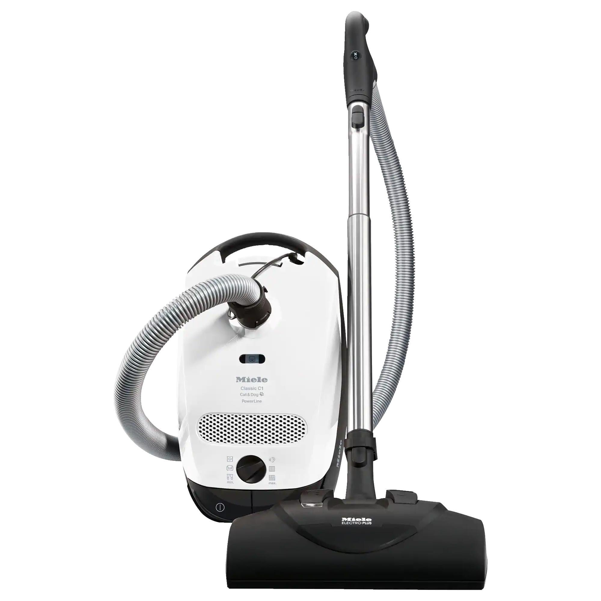 Miele Classic C1 Cat and Dog Canister PowerLine Vacuum in Lotus White