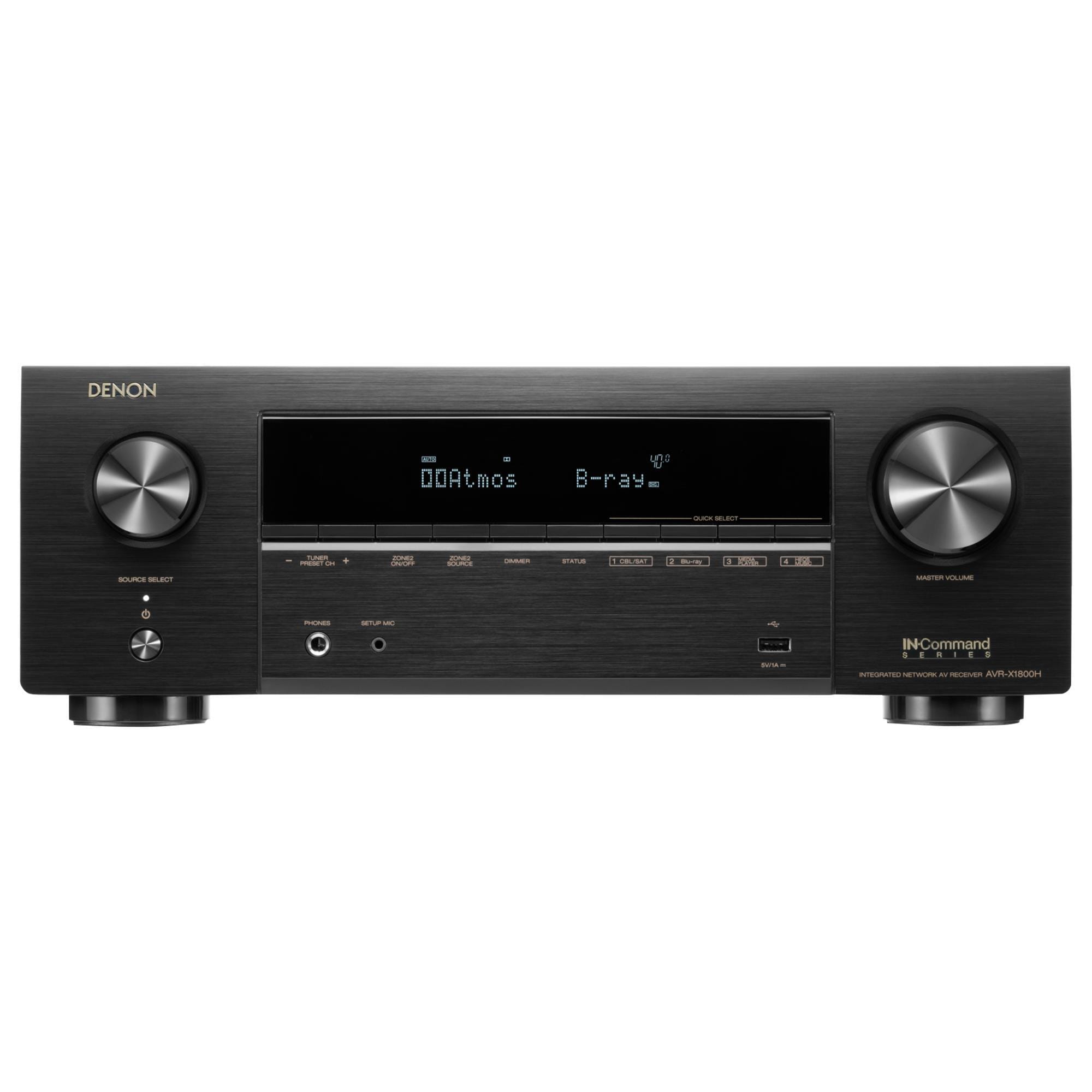 Denon 7.2-Channel HEOS Built-in 8K AV Receiver in Black