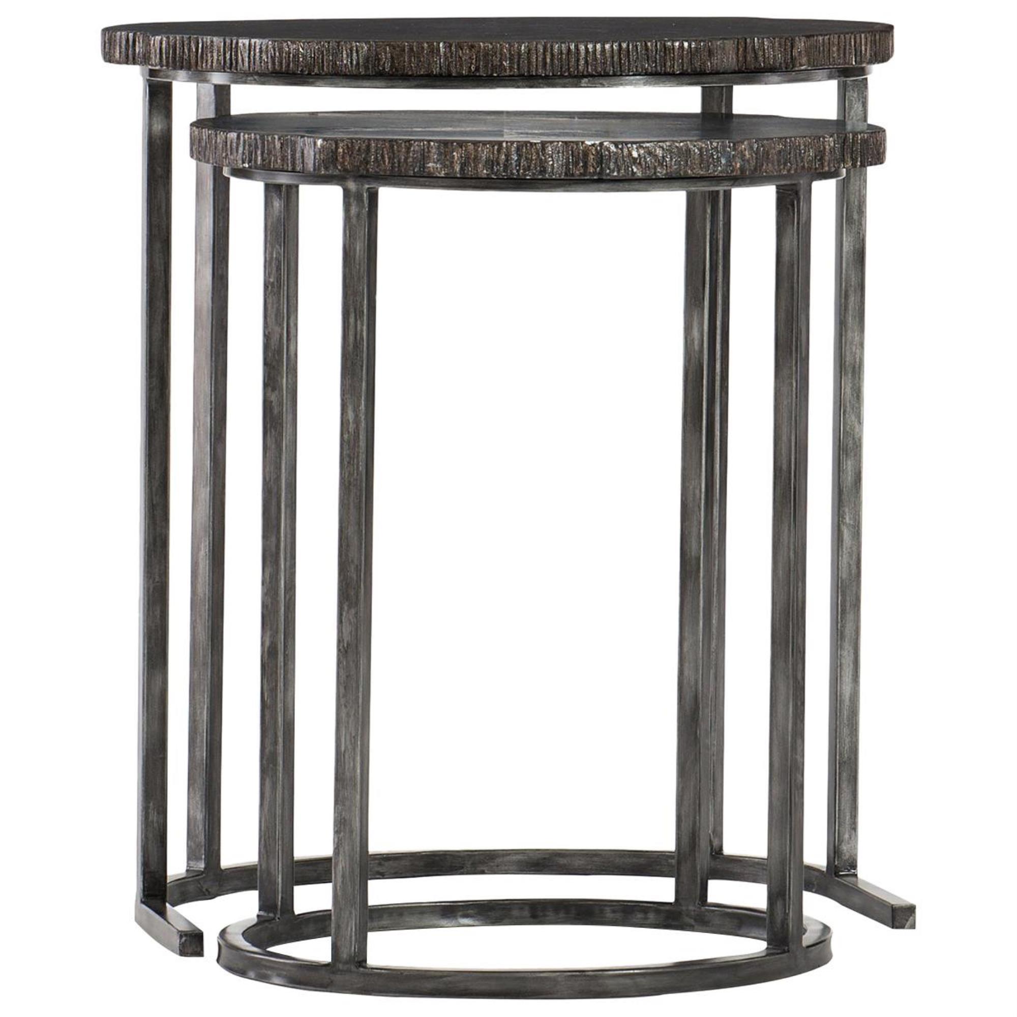 Hooker Furniture Melange Nesting Tables in Black Nebraska Furniture Mart