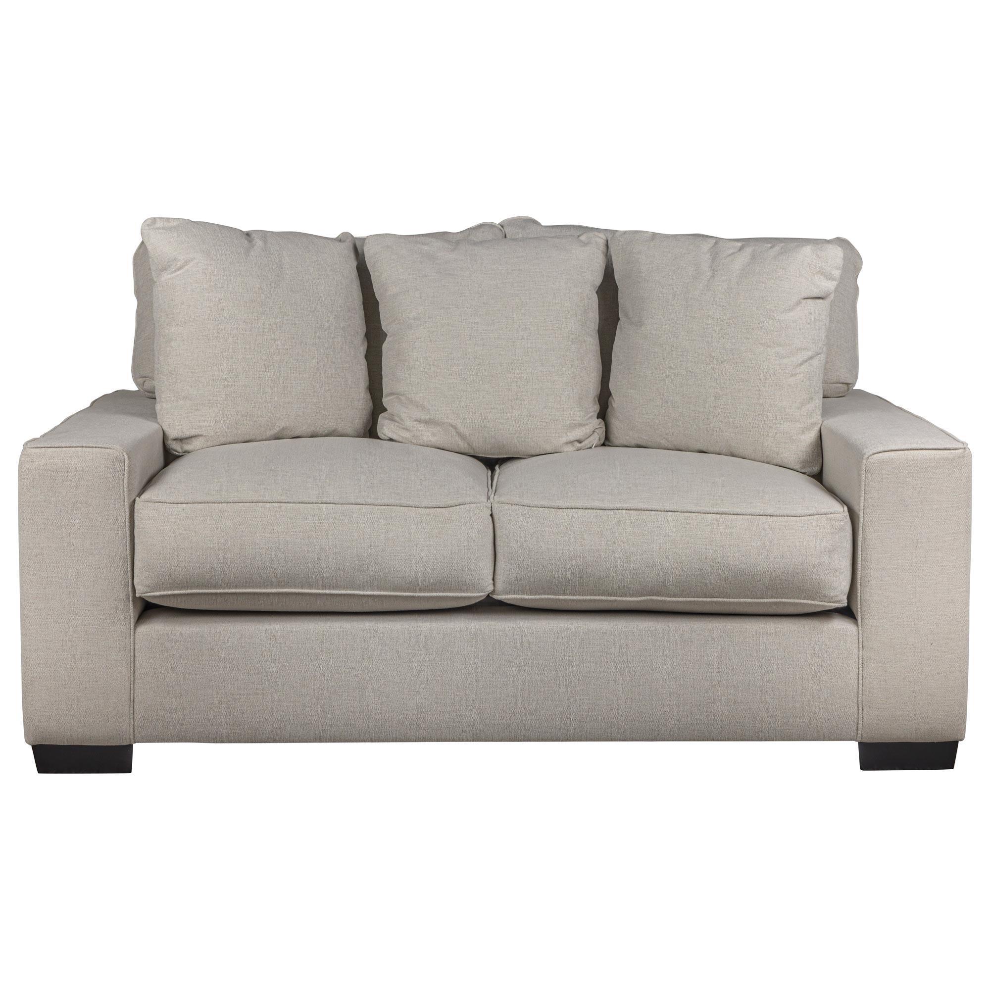 Michael Nicholas Designs Troy Stationary Loveseat in Page Pearl