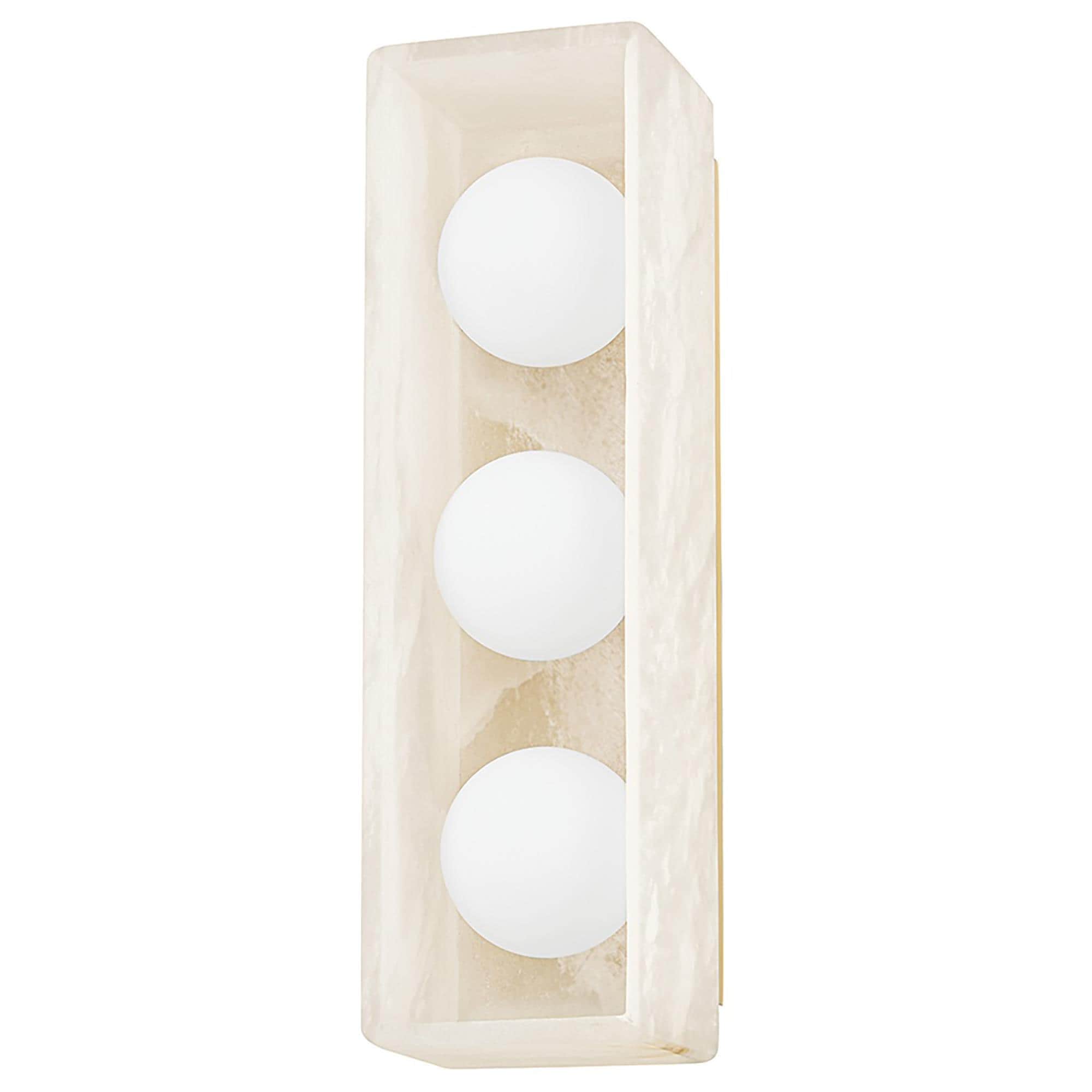 Hudson Valley Lighting Budnick 3-Light Wall Sconce in Aged Brass