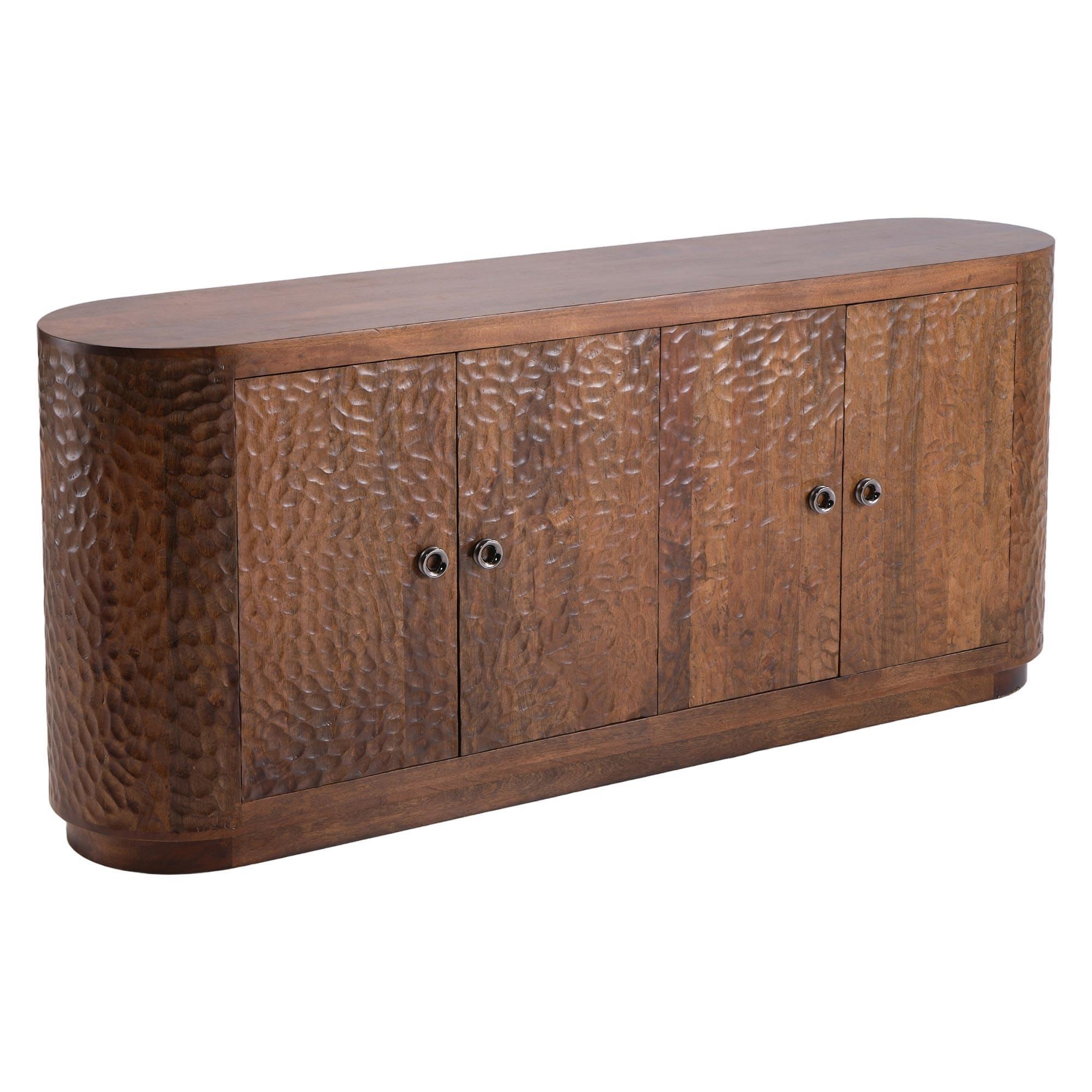 Jaipur Home Elodie 4-Door Sideboard in Mottled Brown